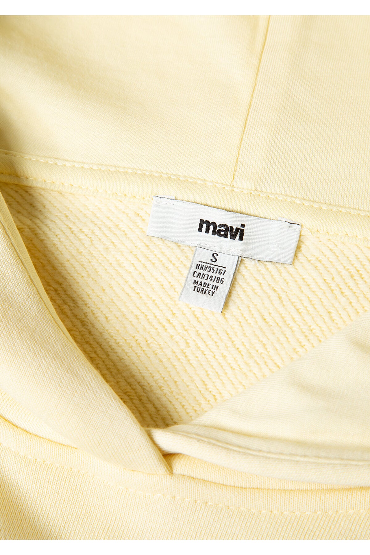 Kapüşonlu Sarı Sweatshirt 1S10386-71187
