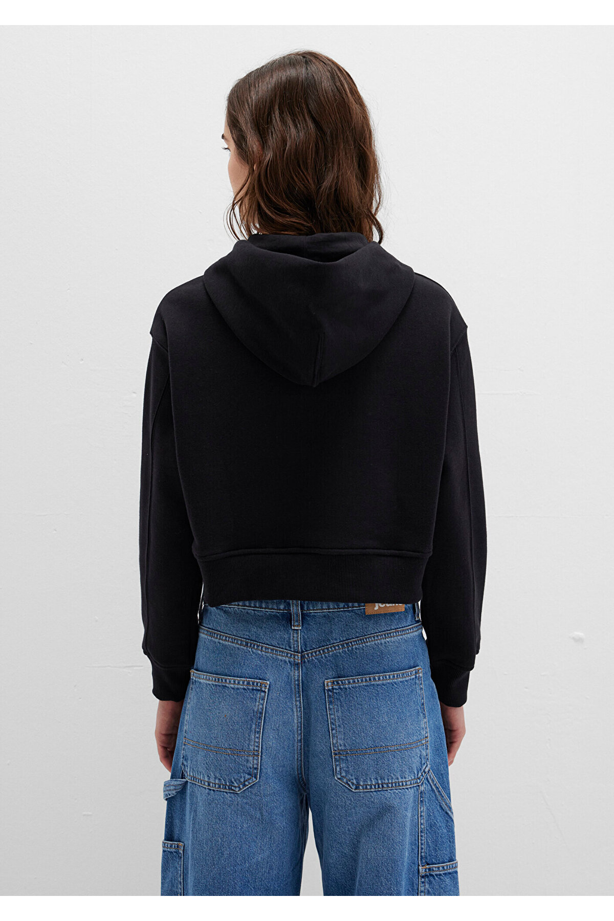 Kapüşonlu Siyah Sweatshirt 1S10386-900