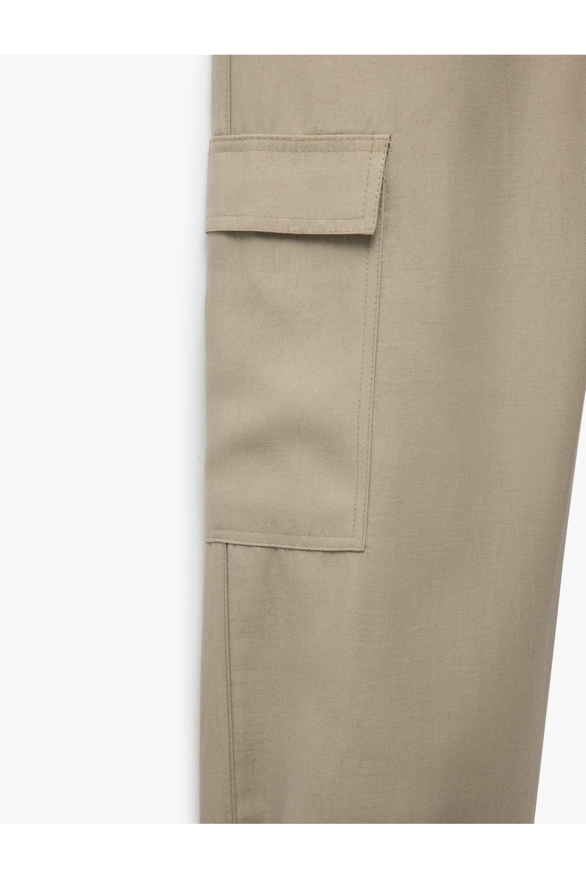 Kargo Cepli Düğmeli Lastikli Paça Jogger Pantolon