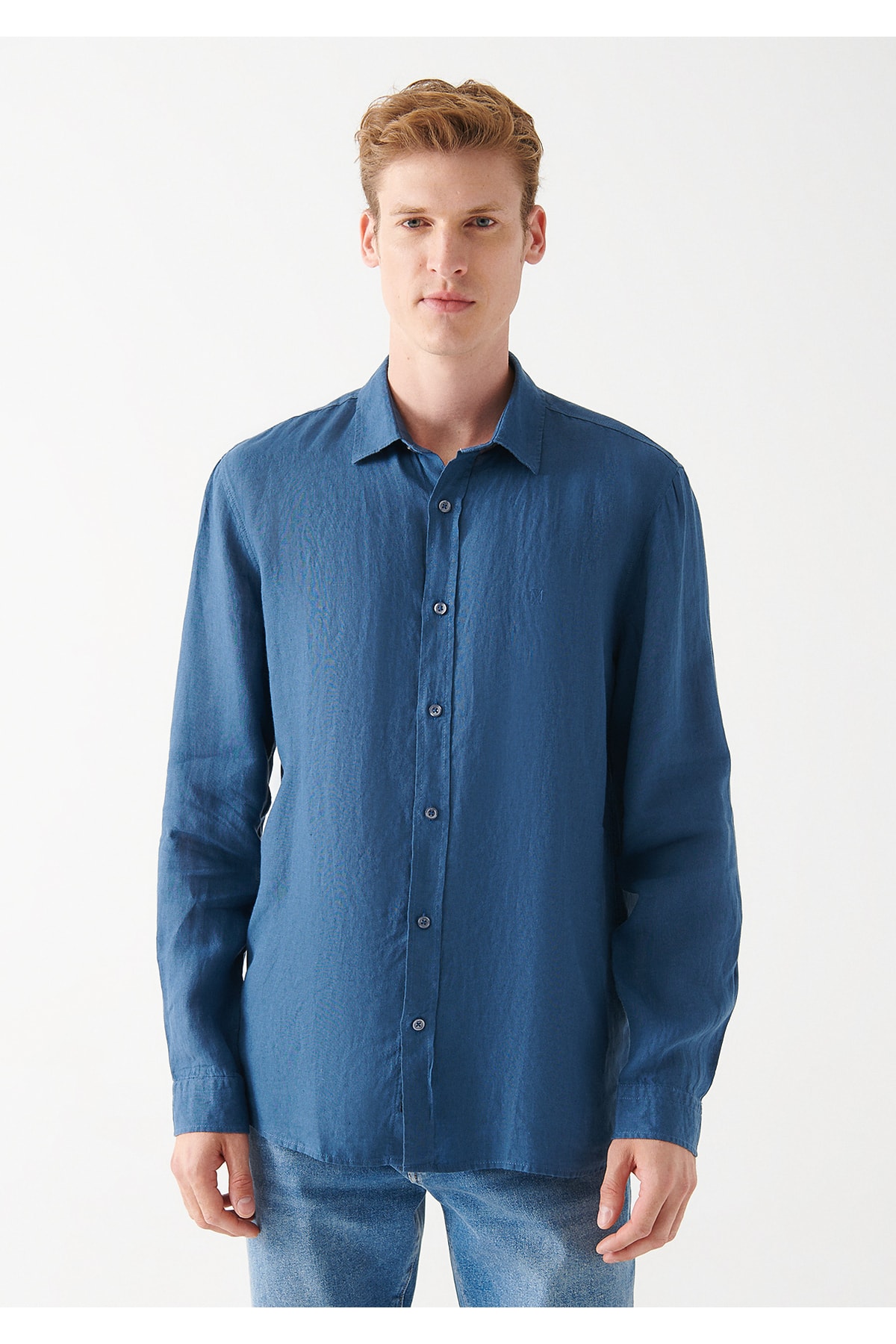 Keten Gömlek Slim Fit / Dar Kesim 021190-70720