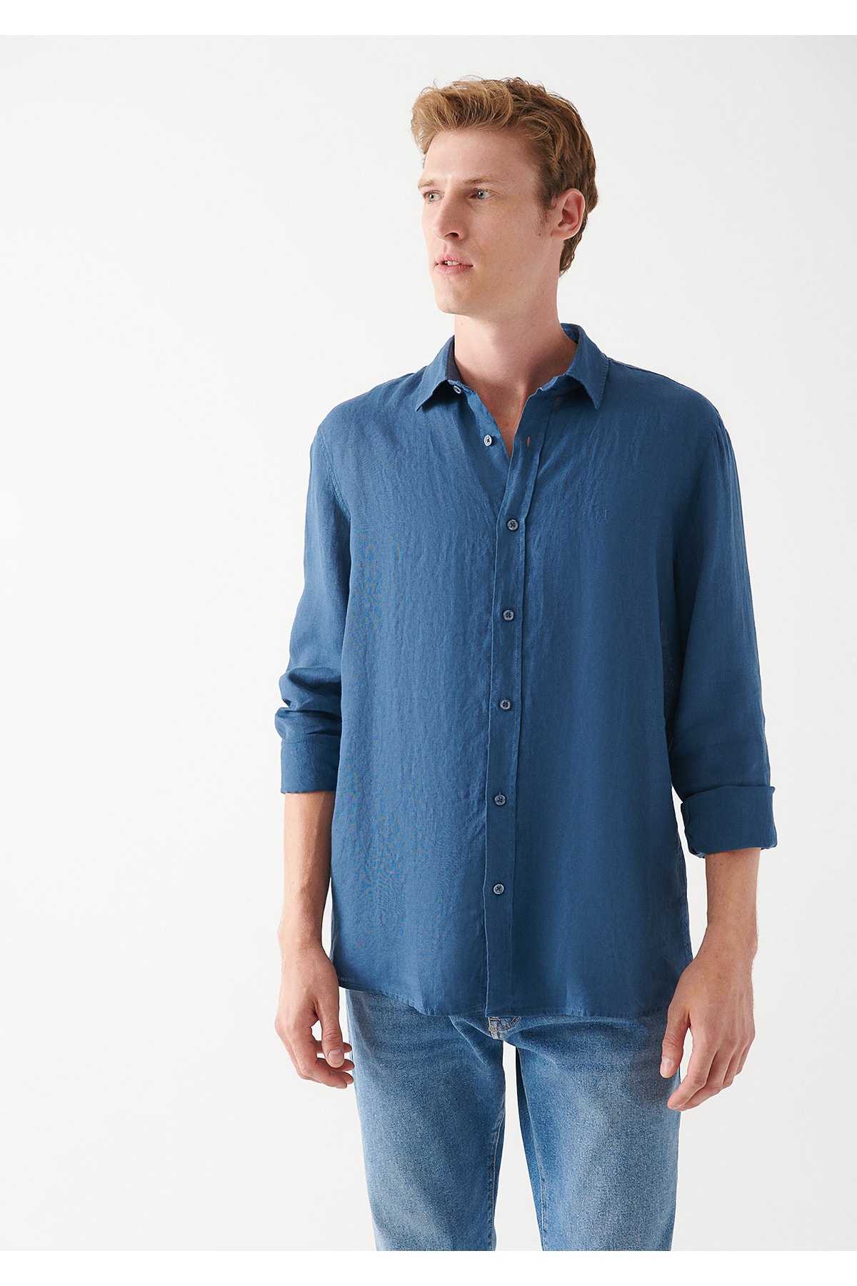 Keten Gömlek Slim Fit / Dar Kesim 021190-70720