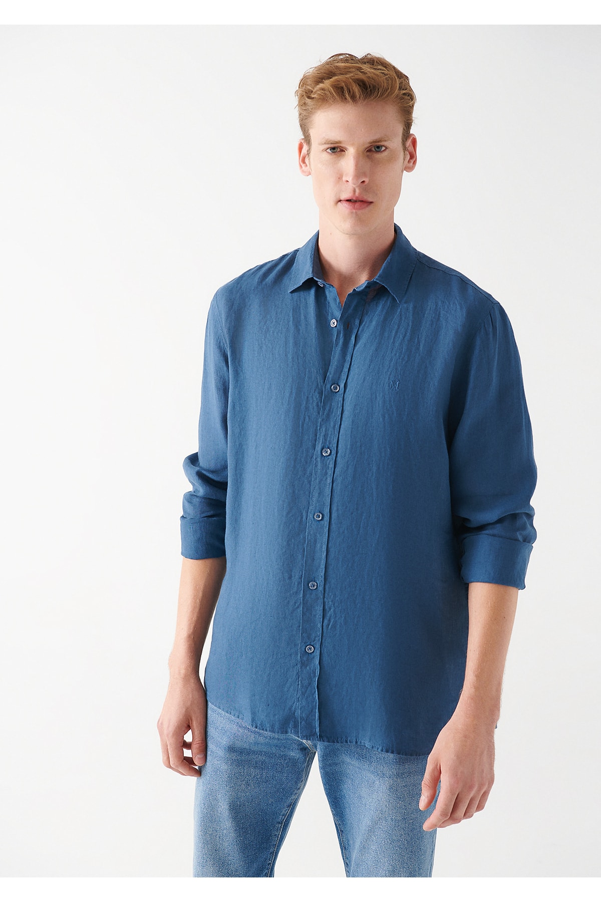 Keten Gömlek Slim Fit / Dar Kesim 021190-70720