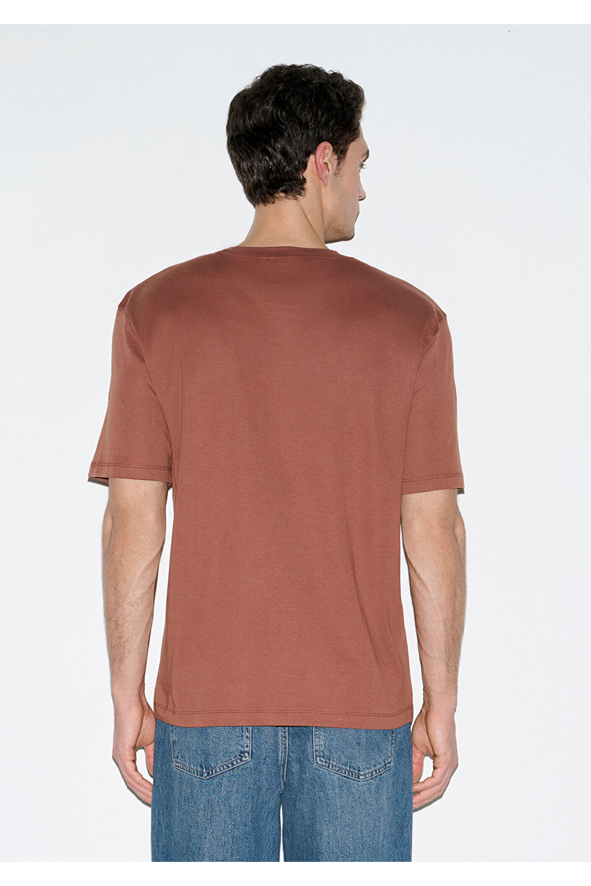 Kiremit Basic Tişört Loose Fit / Bol Rahat Kesim 0613168-70250