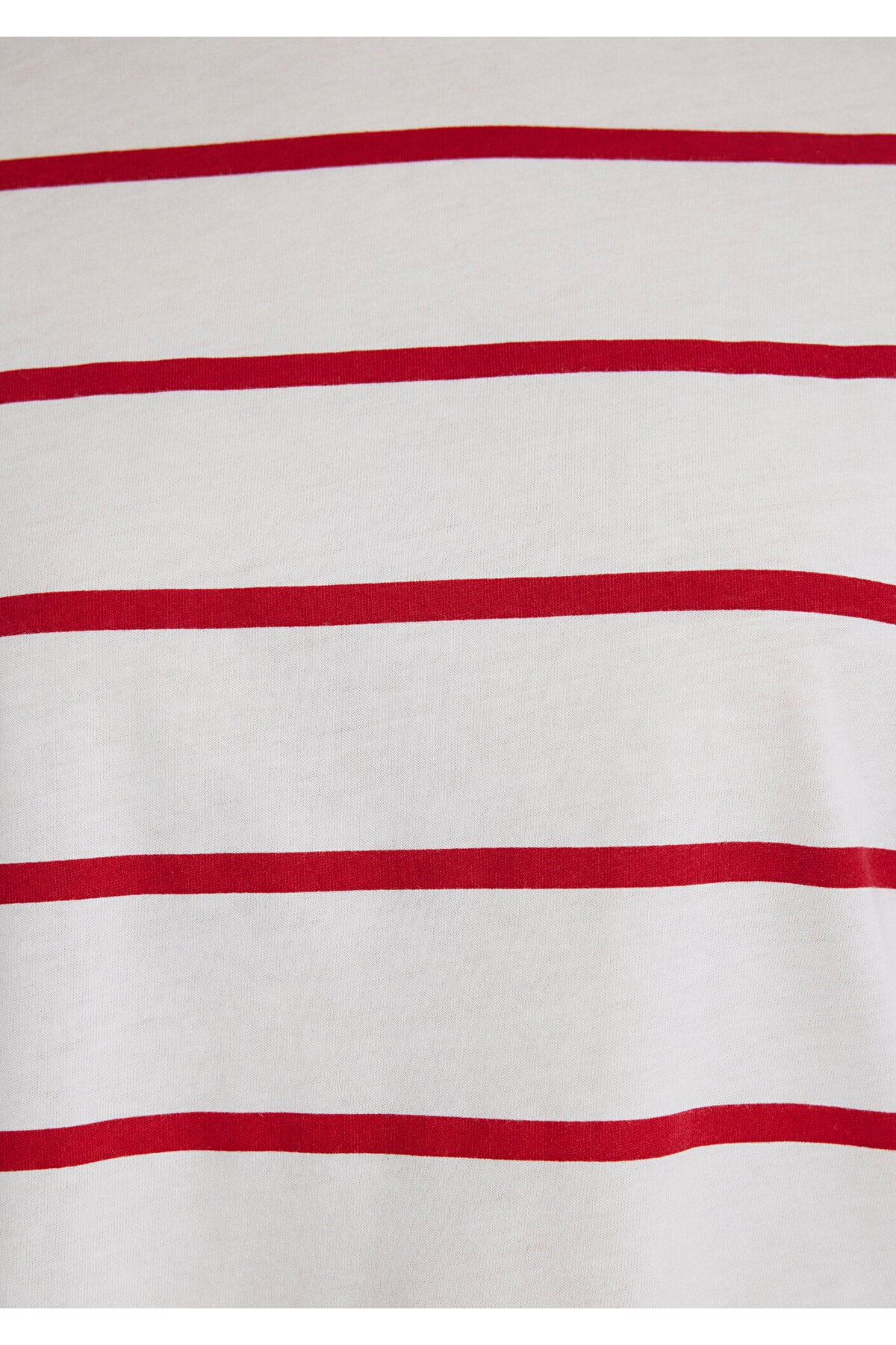 Kırmızı Çizgili Crop Tişört Crop / Kısa Kesim 1612260-86680