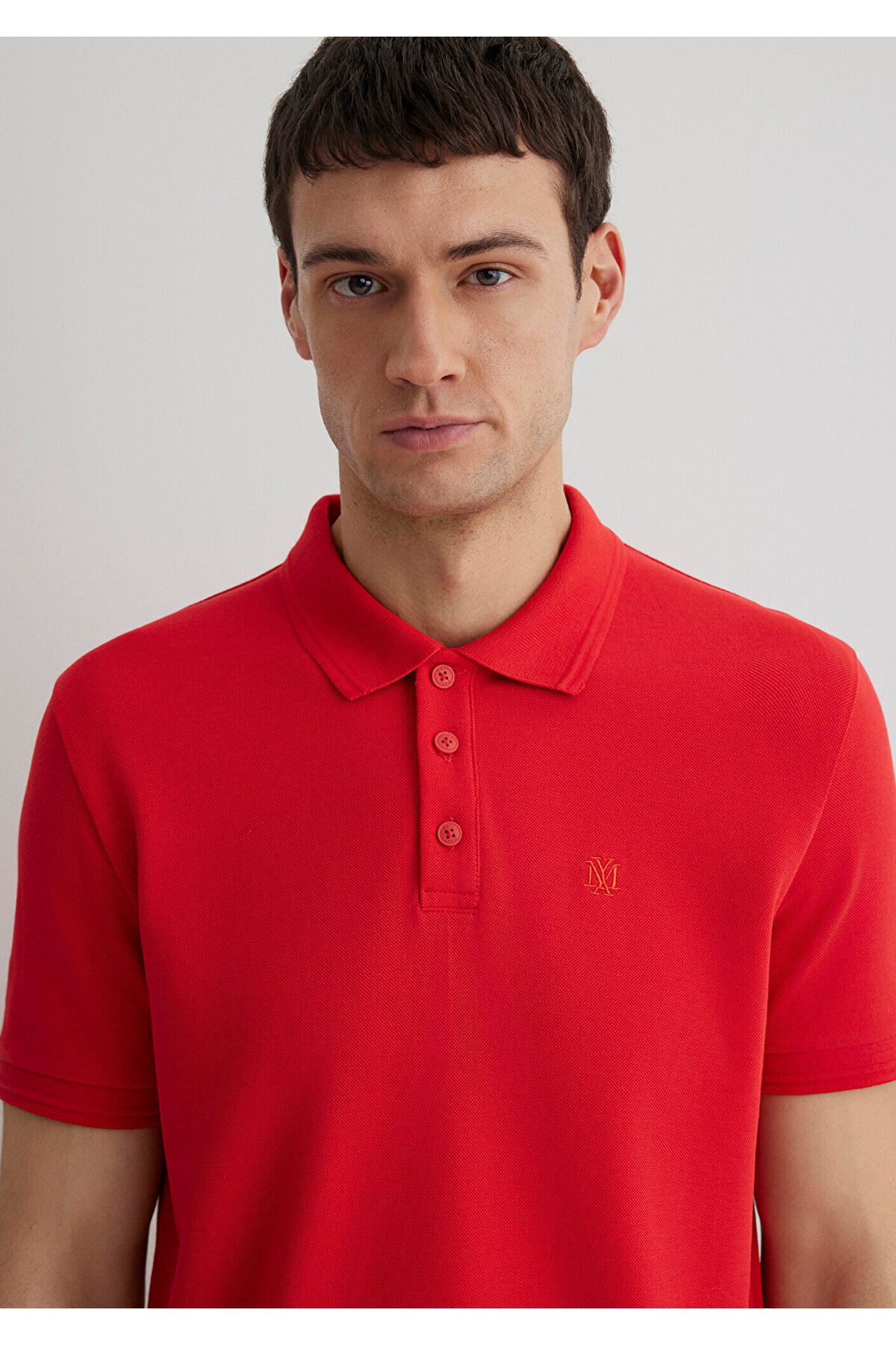Kırmızı Polo Tişört Slim Fit / Dar Kesim 064946-70471