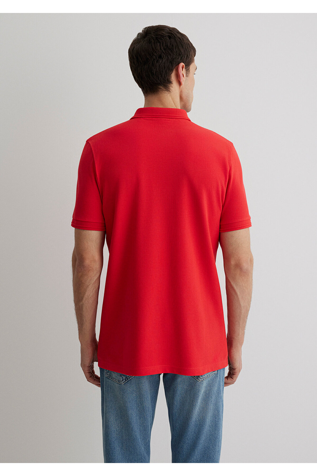 Kırmızı Polo Tişört Slim Fit / Dar Kesim 064946-70471