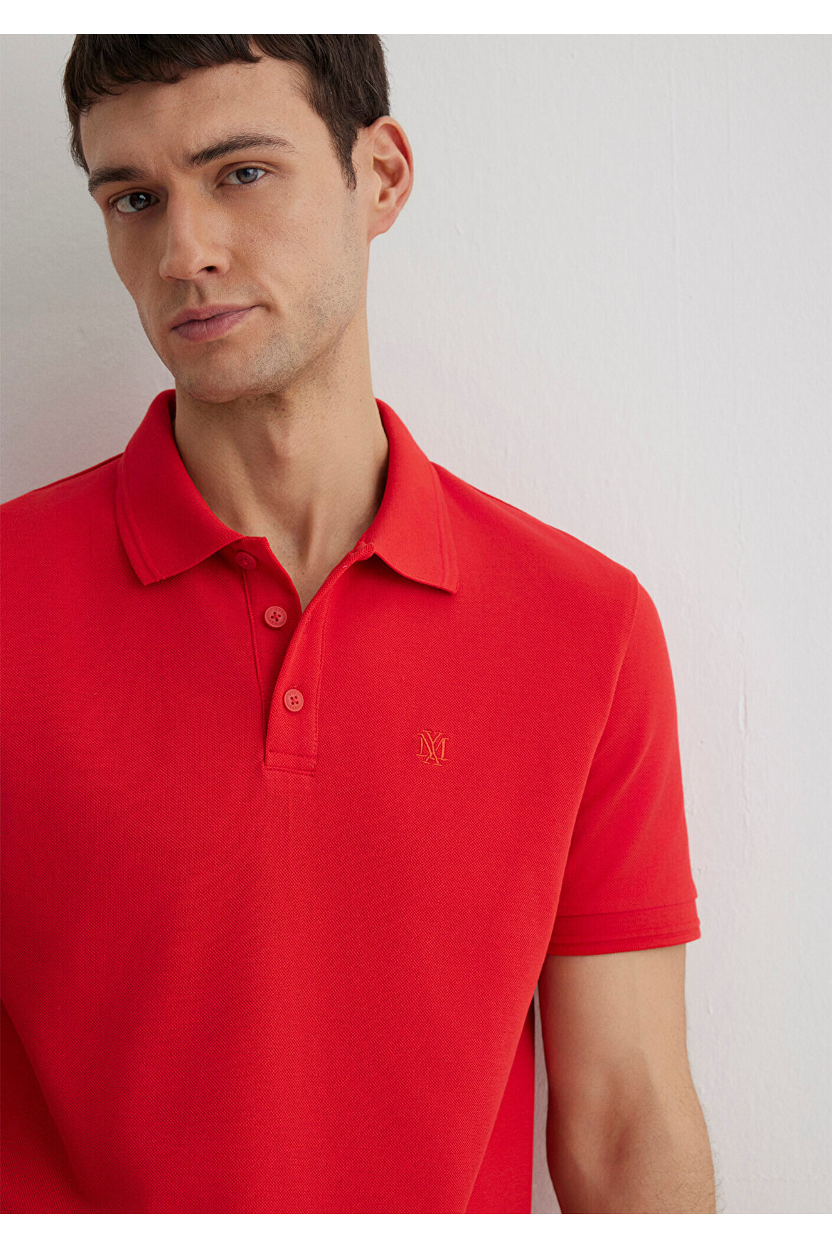 Kırmızı Polo Tişört Slim Fit / Dar Kesim 064946-70471