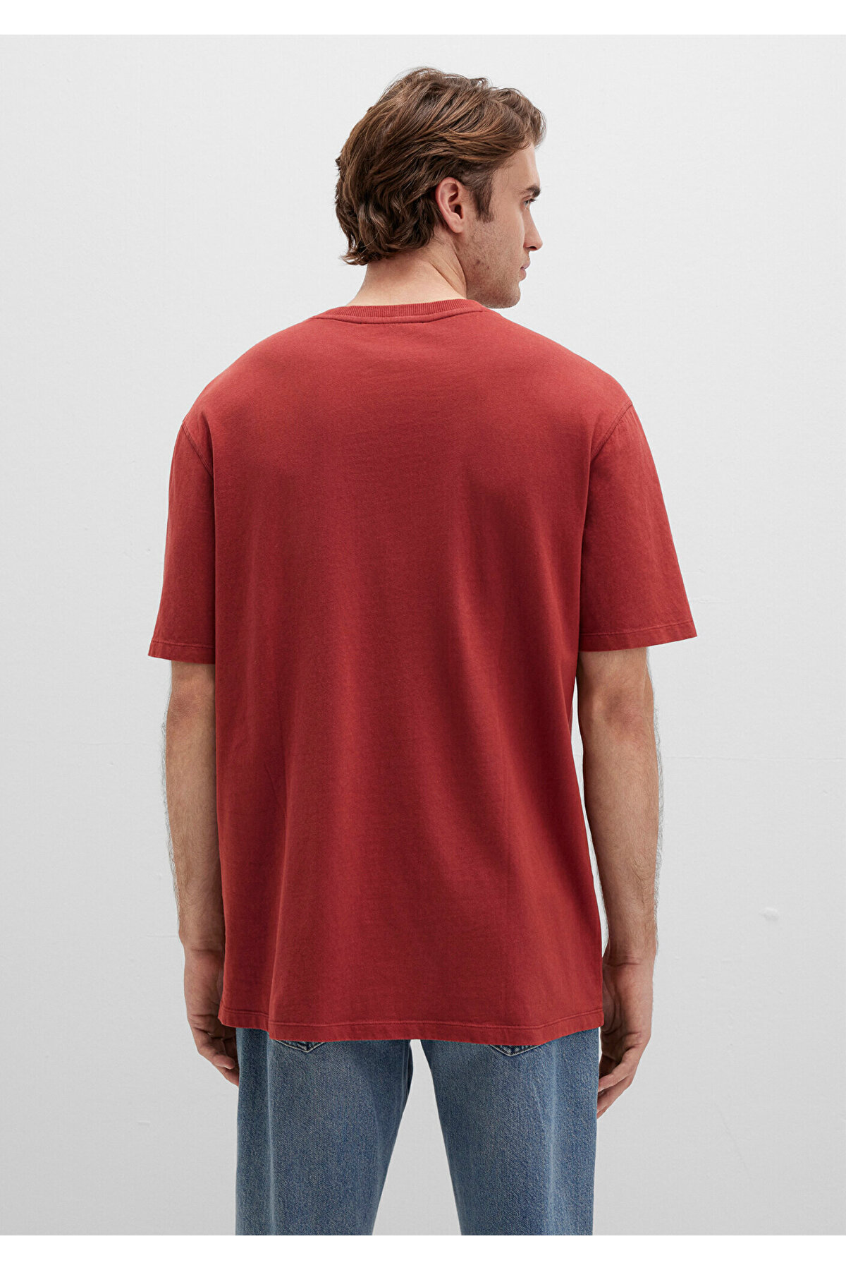 Kırmızı Tişört Loose Fit / Bol Rahat Kesim 0613044-70457