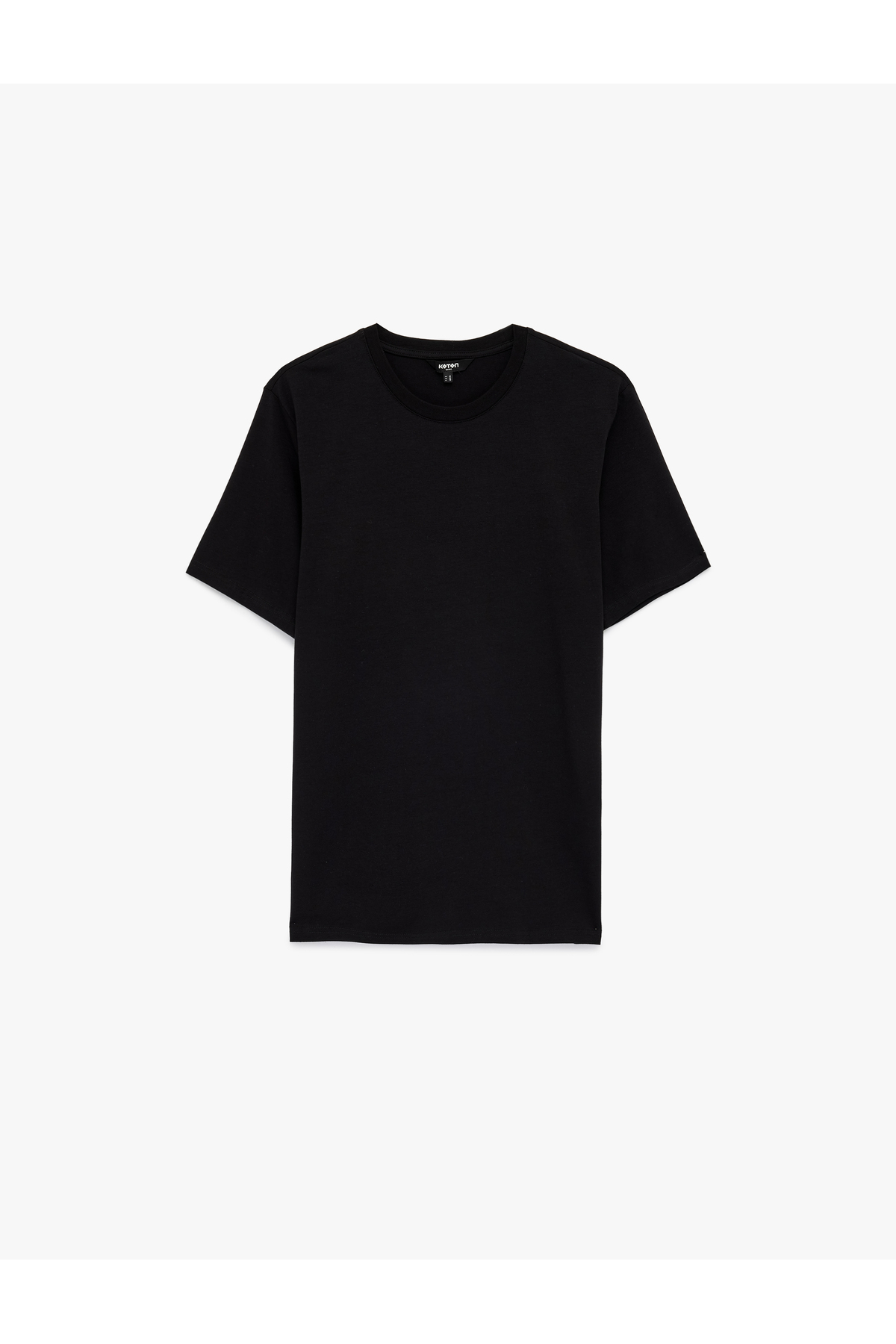 Kısa Kollu Pamuklu Bisiklet Yaka Basic Slim Fit Tişört