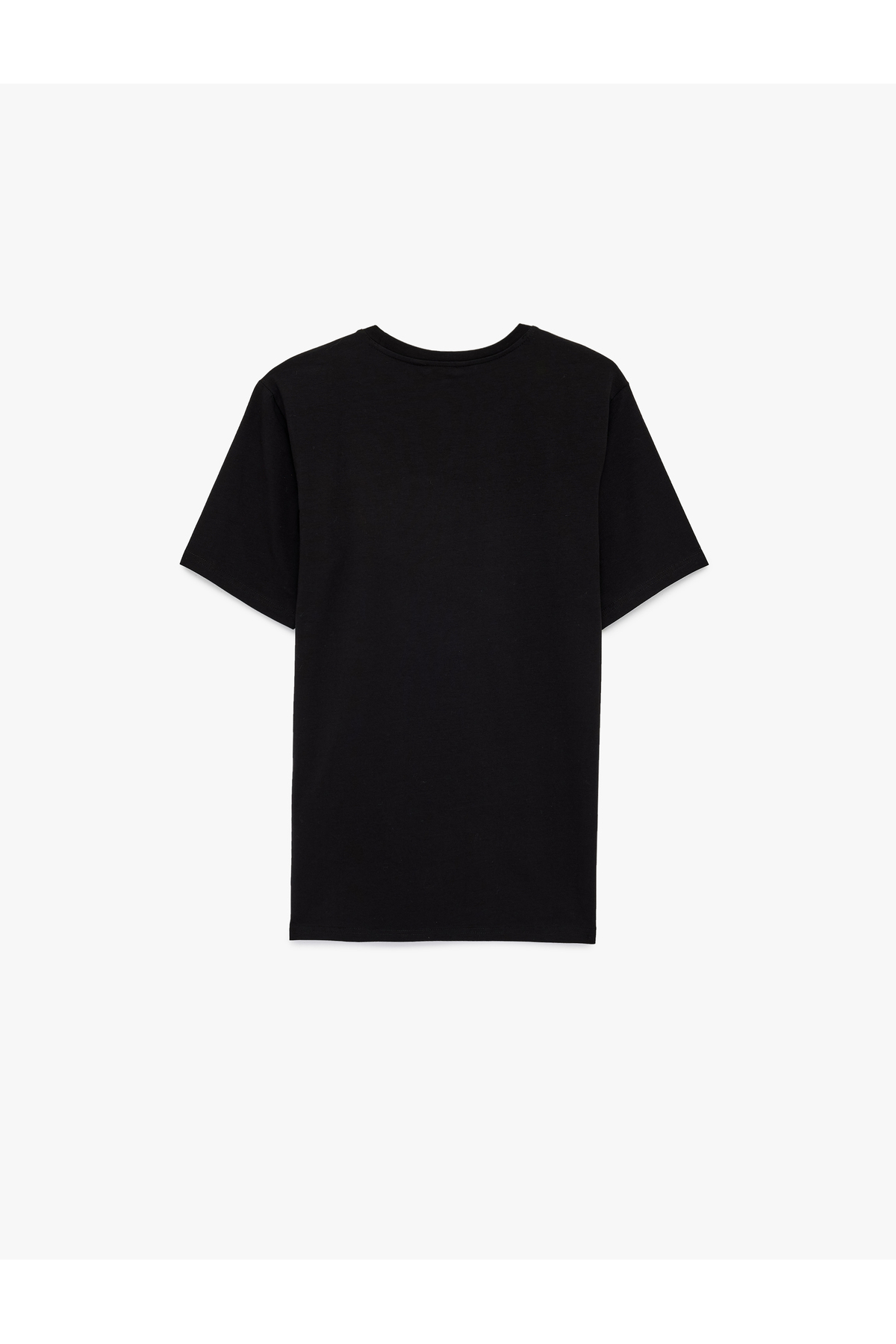 Kısa Kollu Pamuklu Bisiklet Yaka Basic Slim Fit Tişört