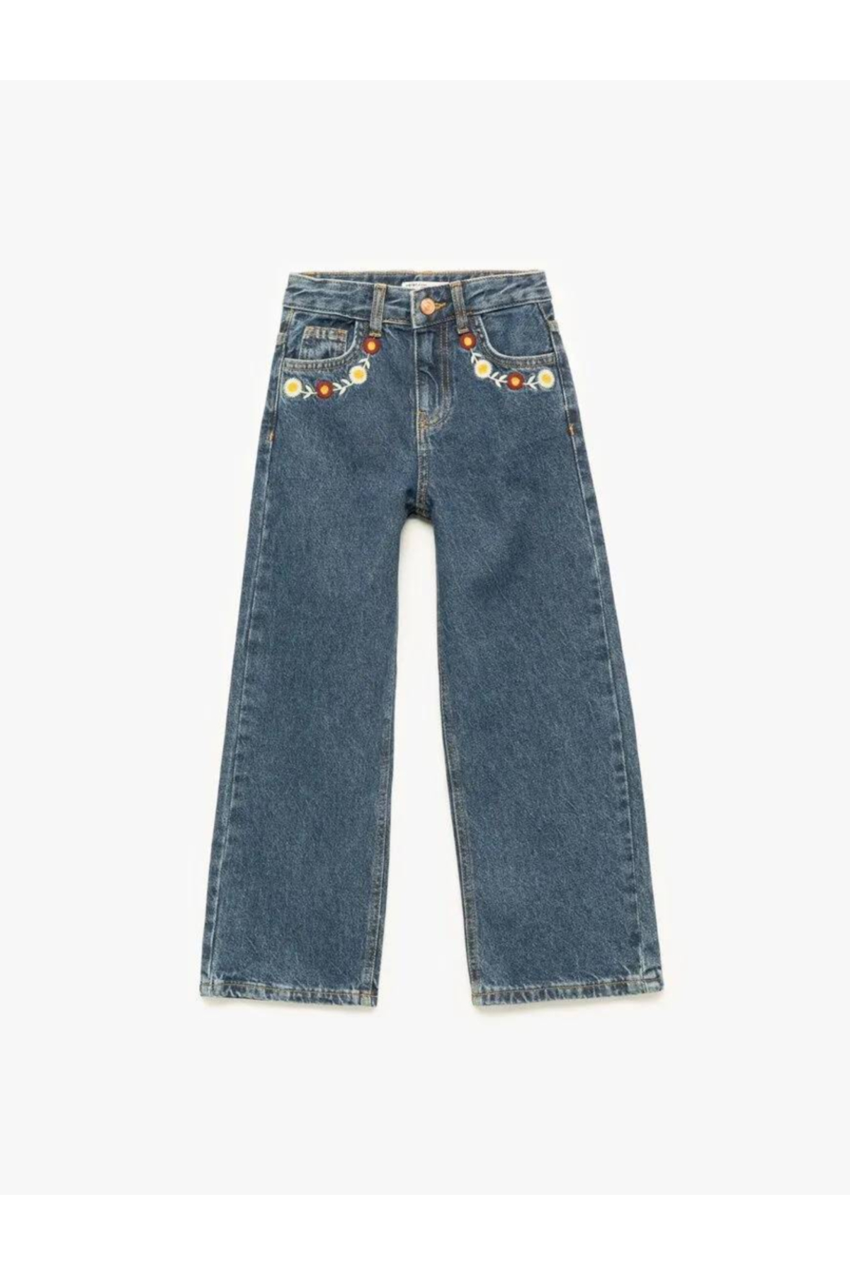 Kız Çocuk Jean Pantolon 6Wkg40029Ad