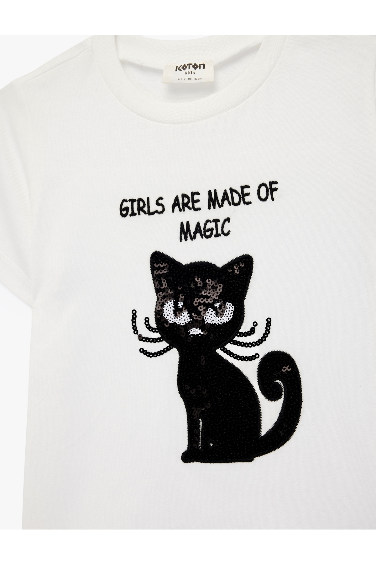 Kız Çocuk T-shirt 6SKG10113AK EKRU