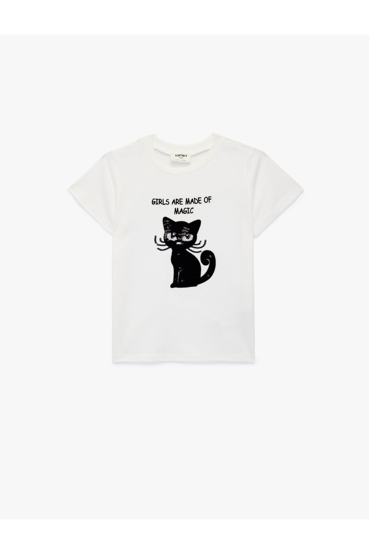 Kız Çocuk T-shirt 6SKG10113AK EKRU