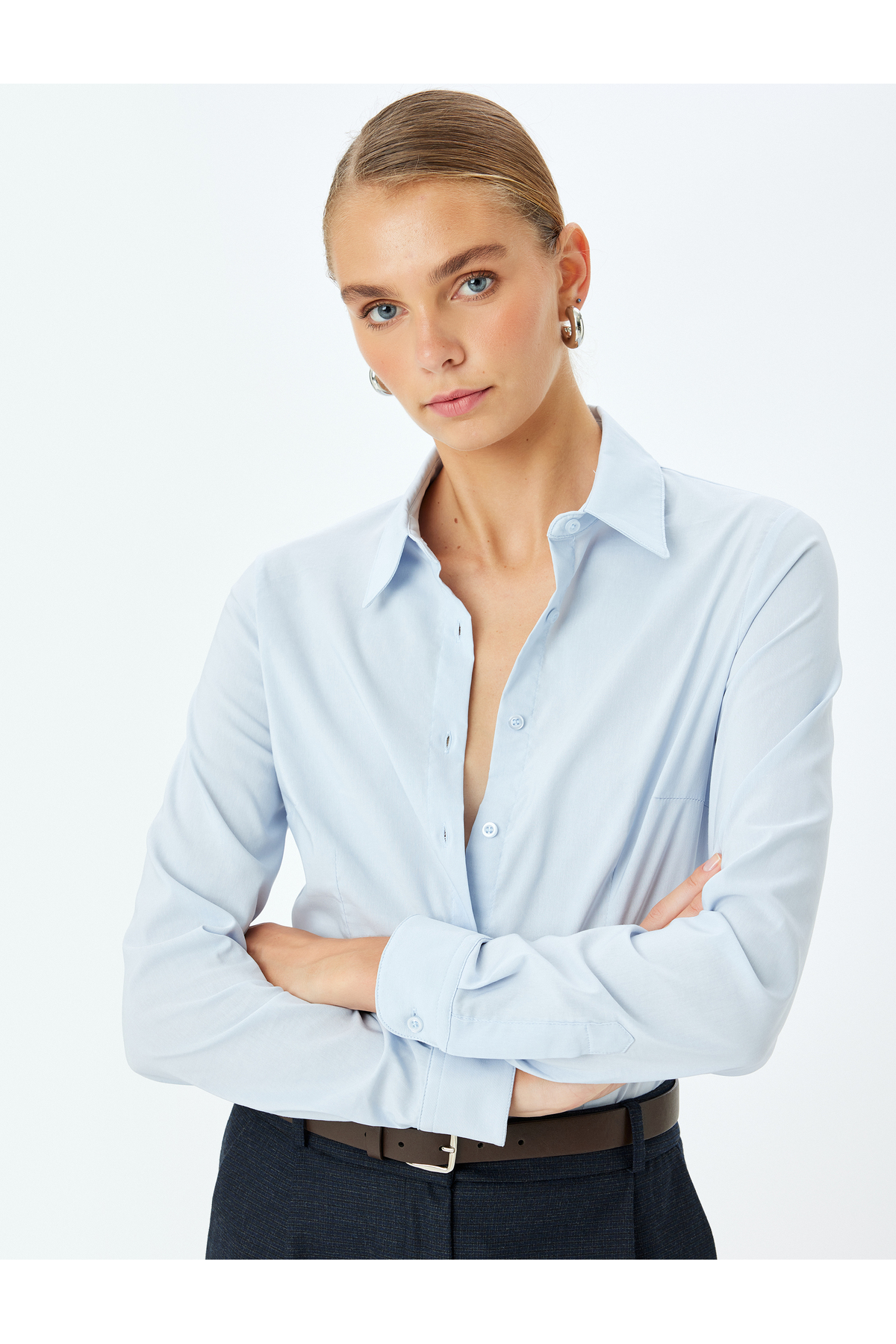 Klasik Yaka Slim Fit Uzun Kollu Gömlek