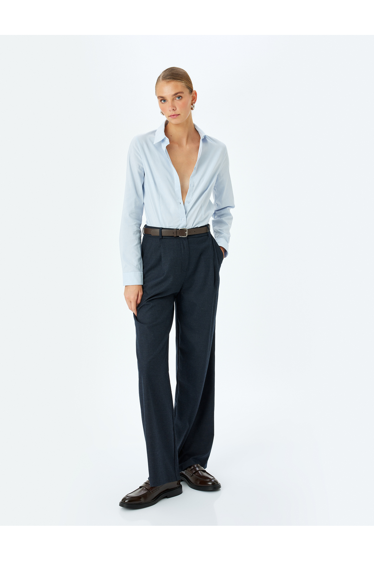 Klasik Yaka Slim Fit Uzun Kollu Gömlek