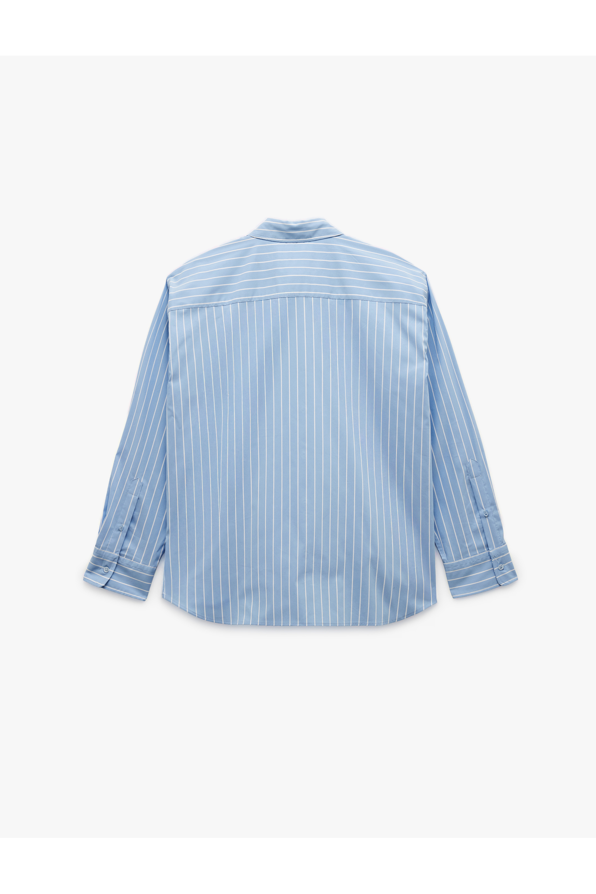 Klasik Yaka Uzun Kollu Oversize Poplin Gömlek