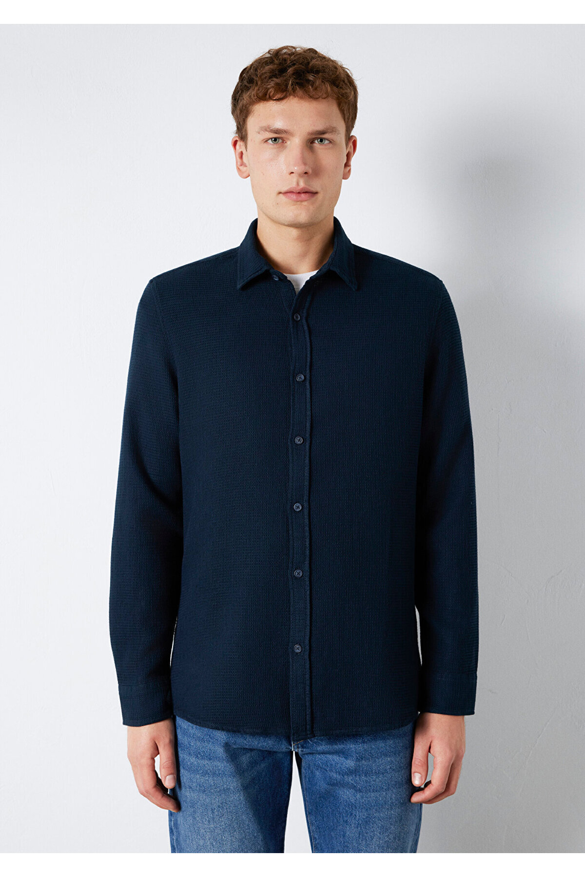 Lacivert Gömlek Regular Fit / Normal Kesim 0211875-70490