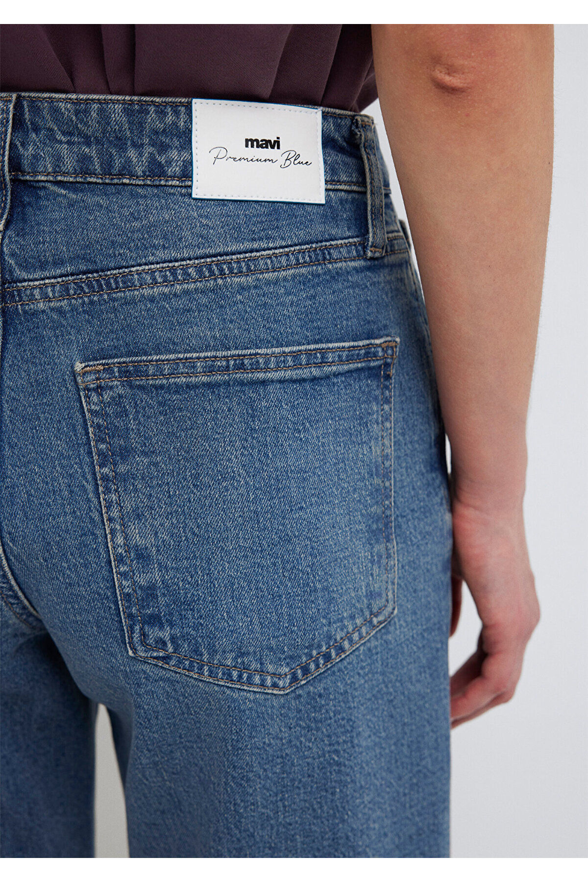 Leila Premium Blue Gölgeli Koyu Jean Pantolon 1010600-A1572