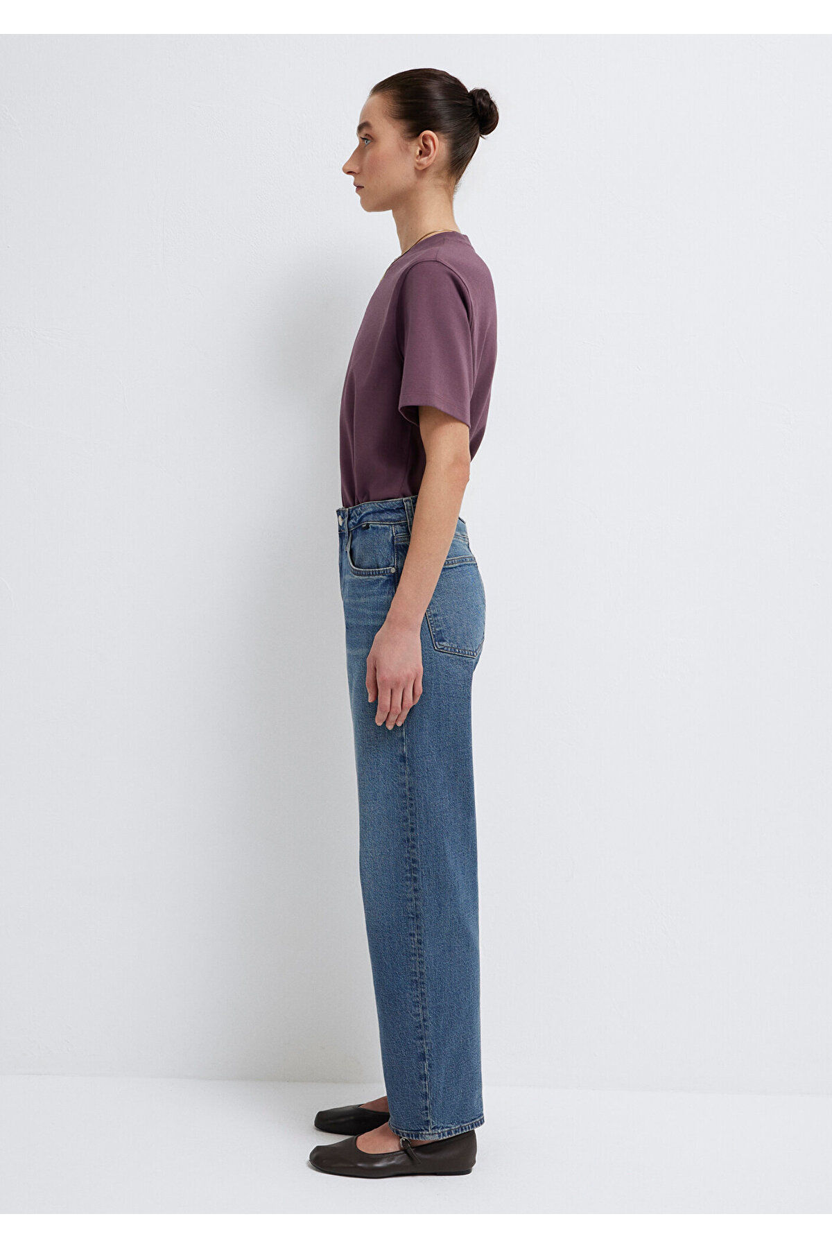 Leila Premium Blue Gölgeli Koyu Jean Pantolon 1010600-A1572