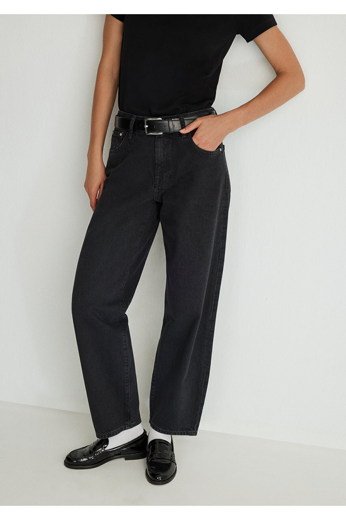 Leila Real Blue Gri Smoke Jean Pantolon 1010600-88244