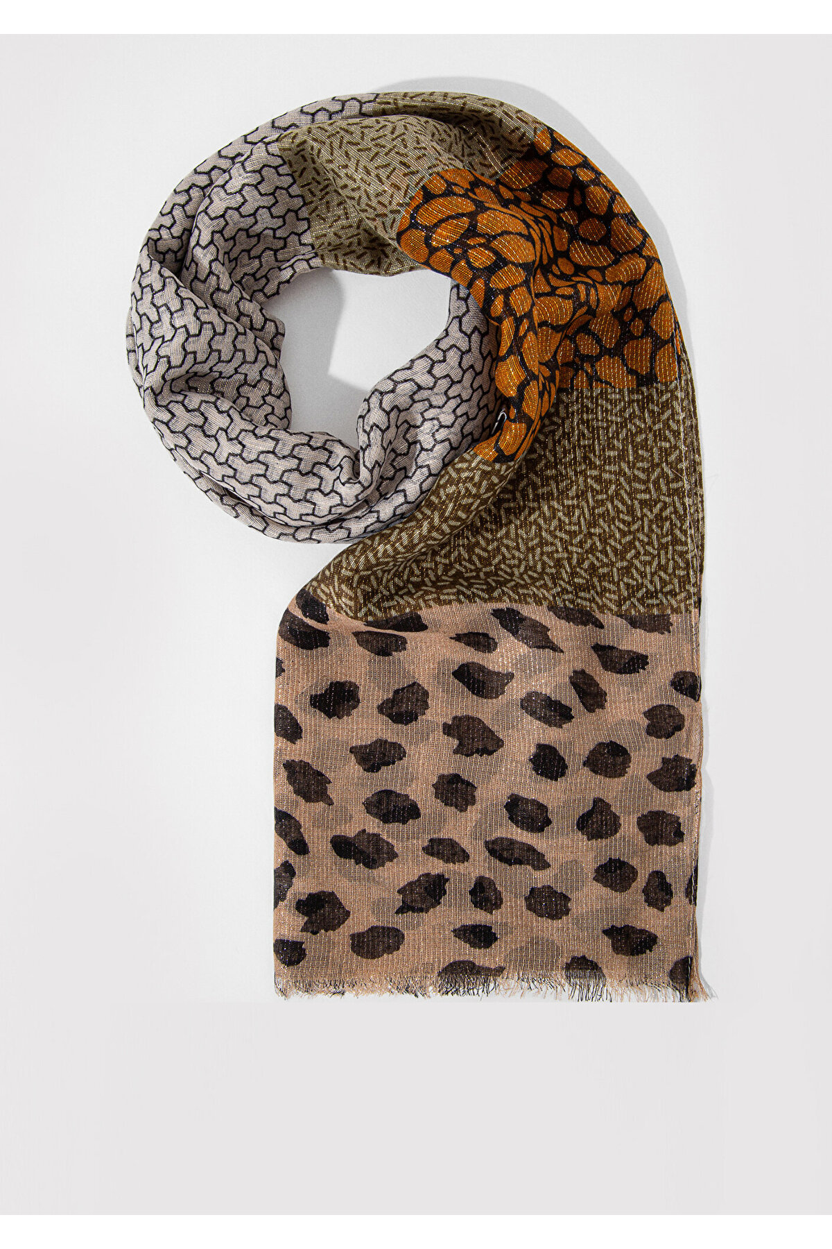 Leopar Desenli Şal 1912673-87704