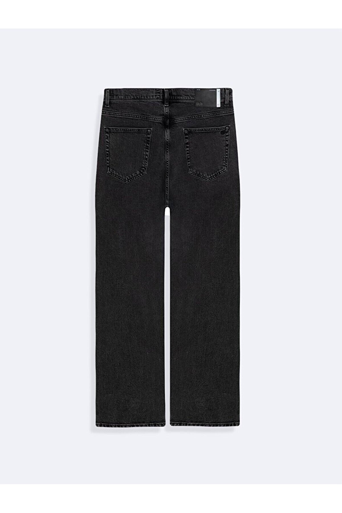 Lıoren Düz Paça Orta Bel Jean Pantolon