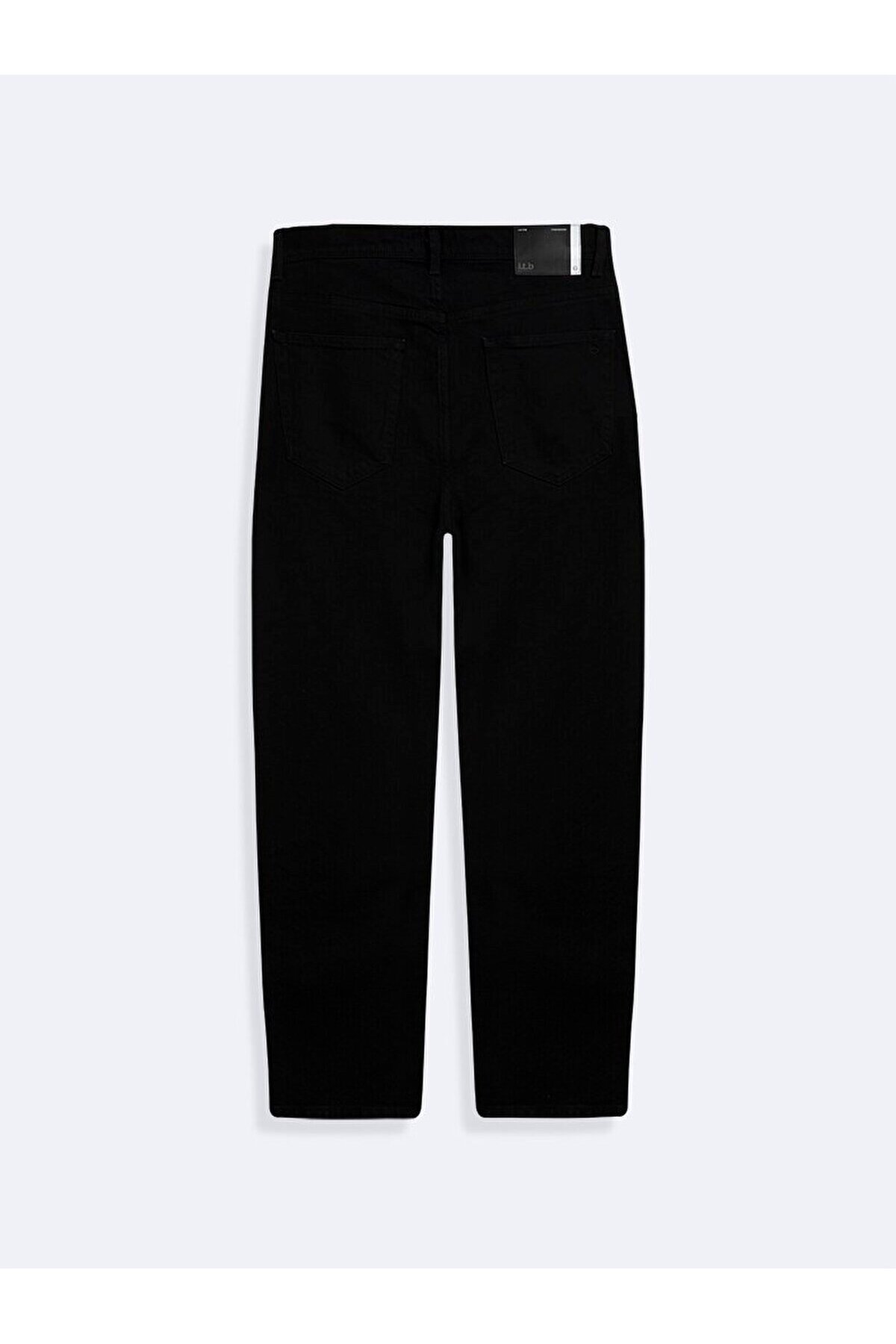 Lıoren Düz Paça Orta Bel Jean Pantolon