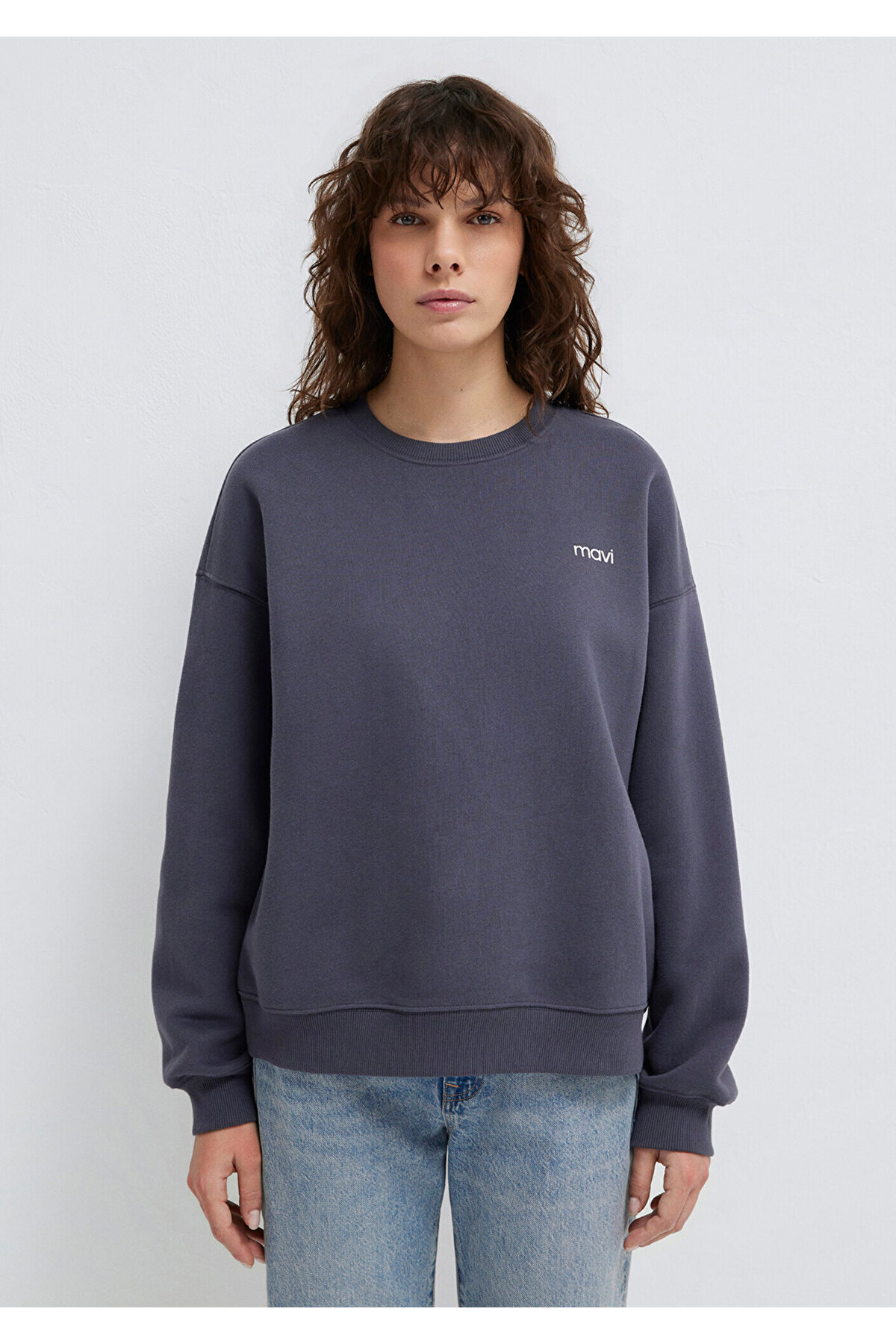 Logo Baskılı Antrasit Sweatshirt 1S10490-80932