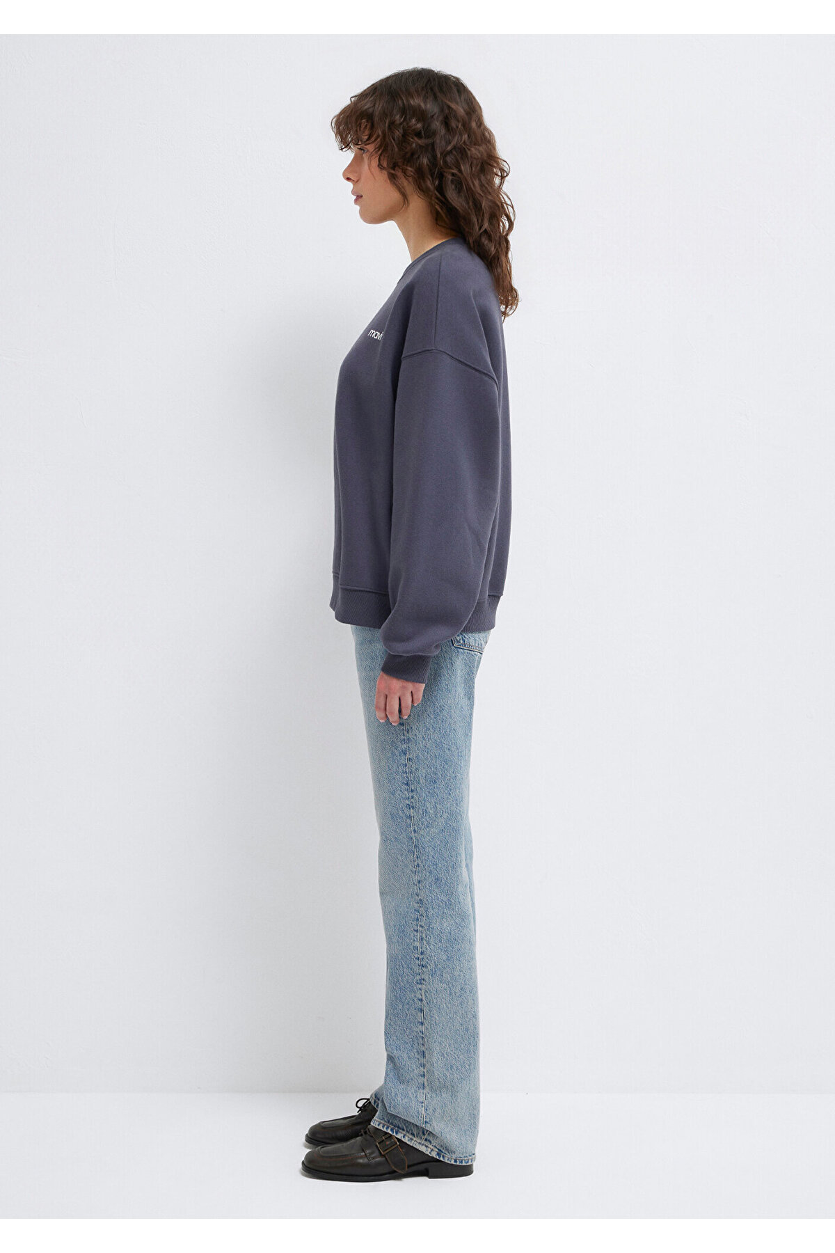 Logo Baskılı Antrasit Sweatshirt 1S10490-80932
