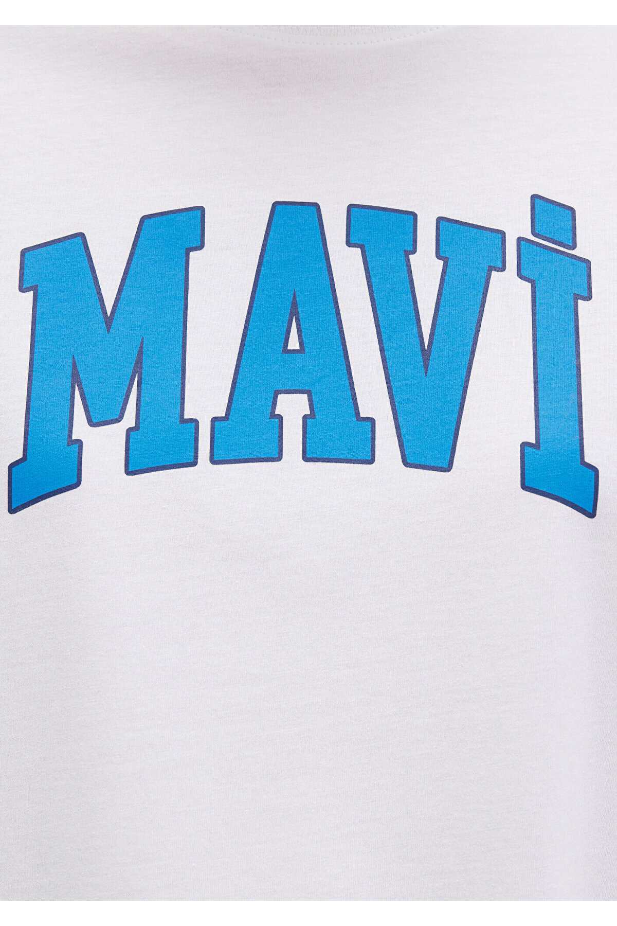 Logo Baskılı Beyaz Tişört Oversize / Geniş Kesim 1600843-70000