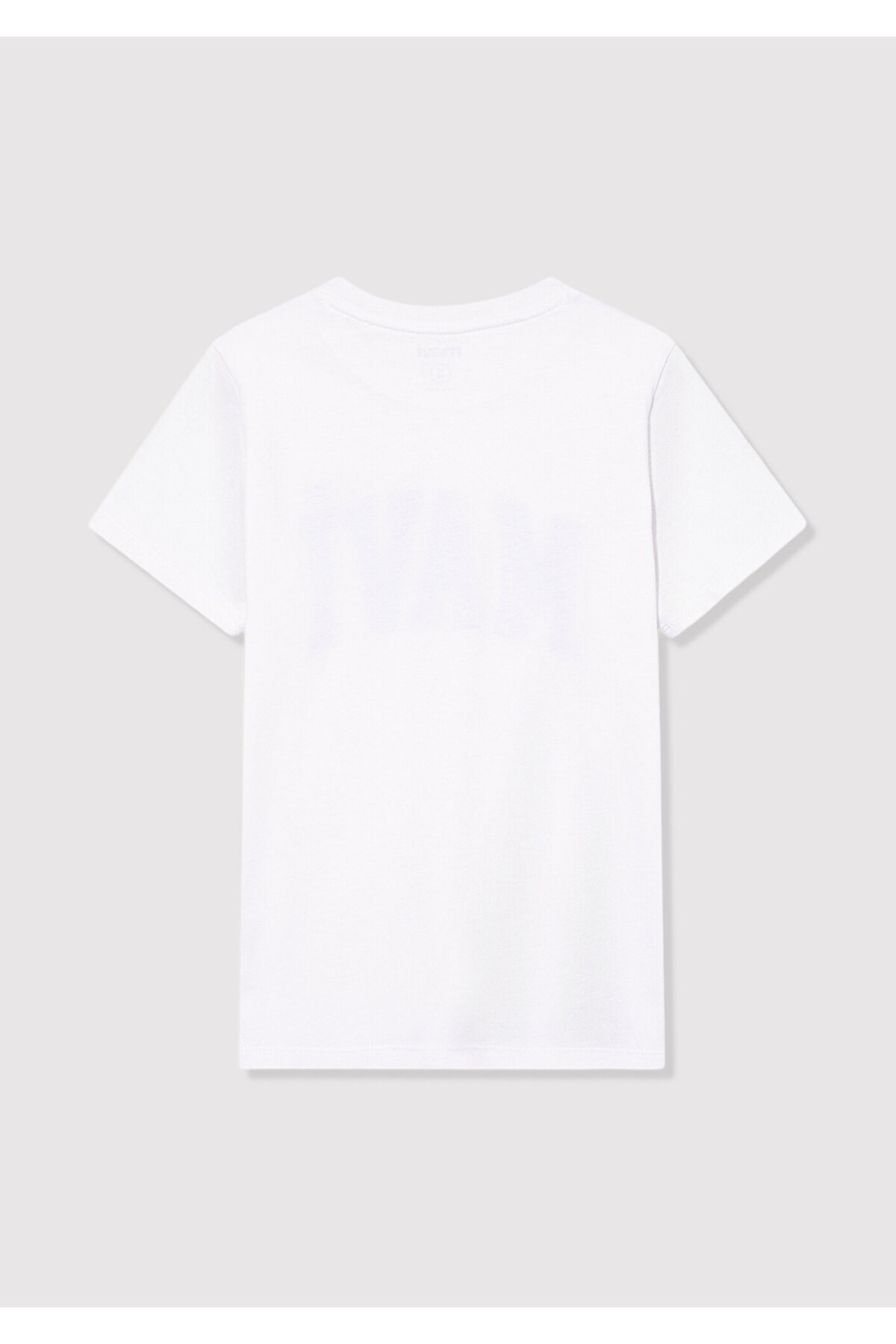 Logo Baskılı Beyaz Tişört Regular Fit / Normal Kesim 6610030-620