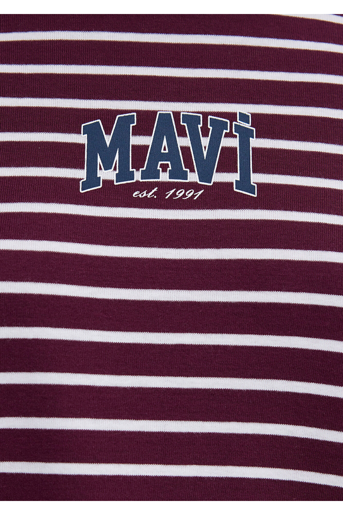 Logo Baskılı Bordo Tişört Regular Fit / Normal Kesim 1613562-87982