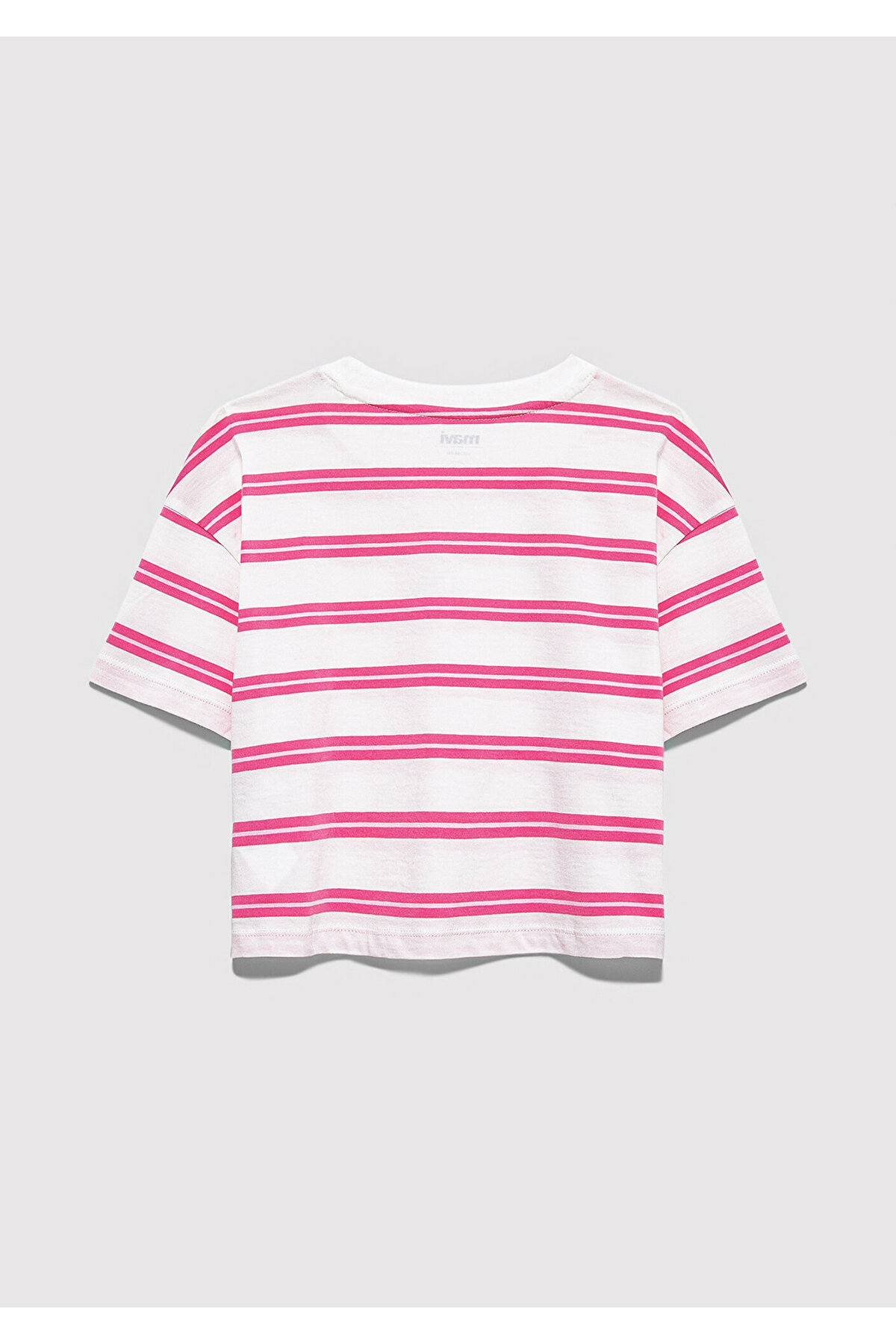 Logo Baskılı Ekru Tişört Loose Fit / Bol Rahat Kesim 7610387-91358