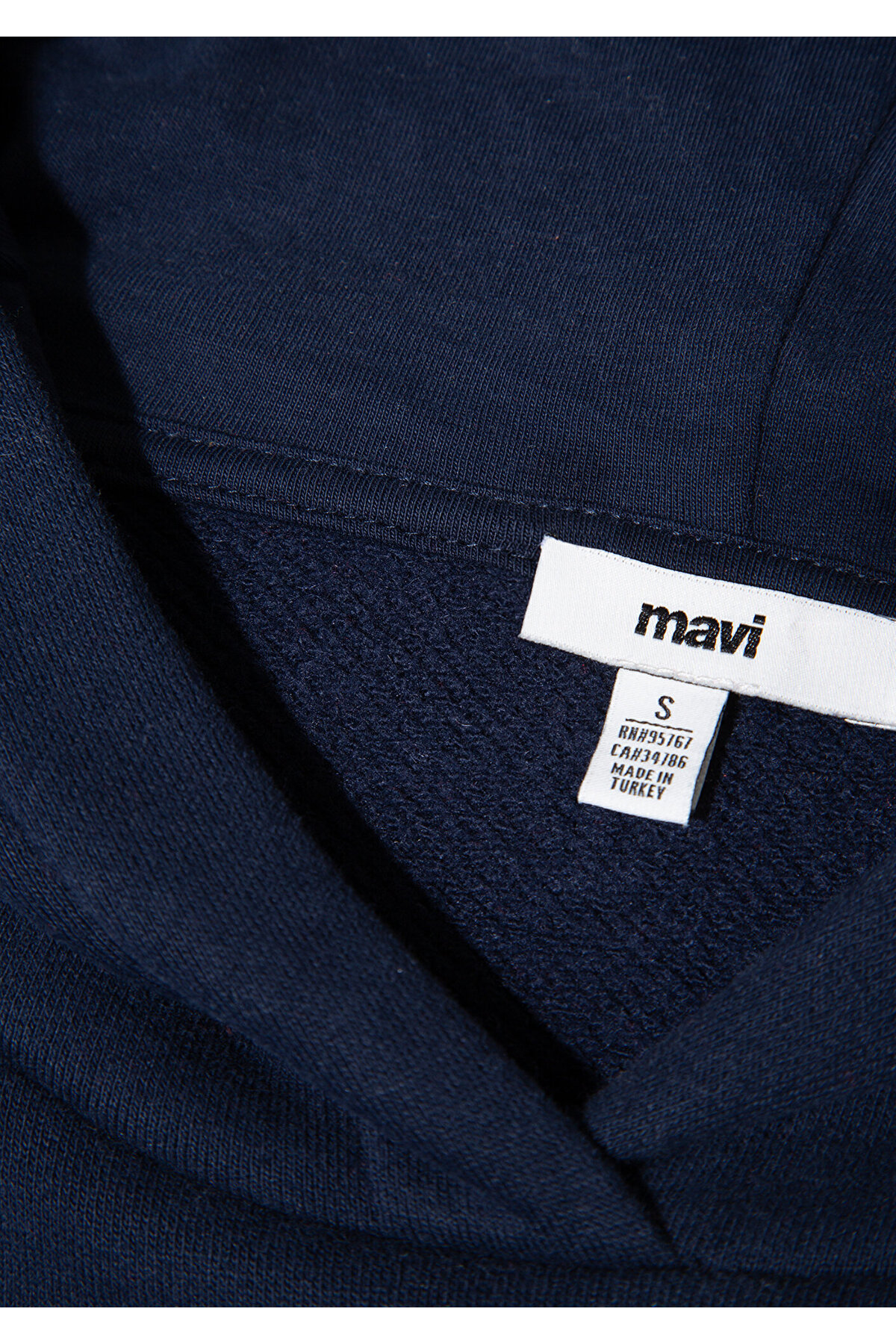 Logo Baskılı Kapüşonlu Lacivert Sweatshirt 1S10420-82318