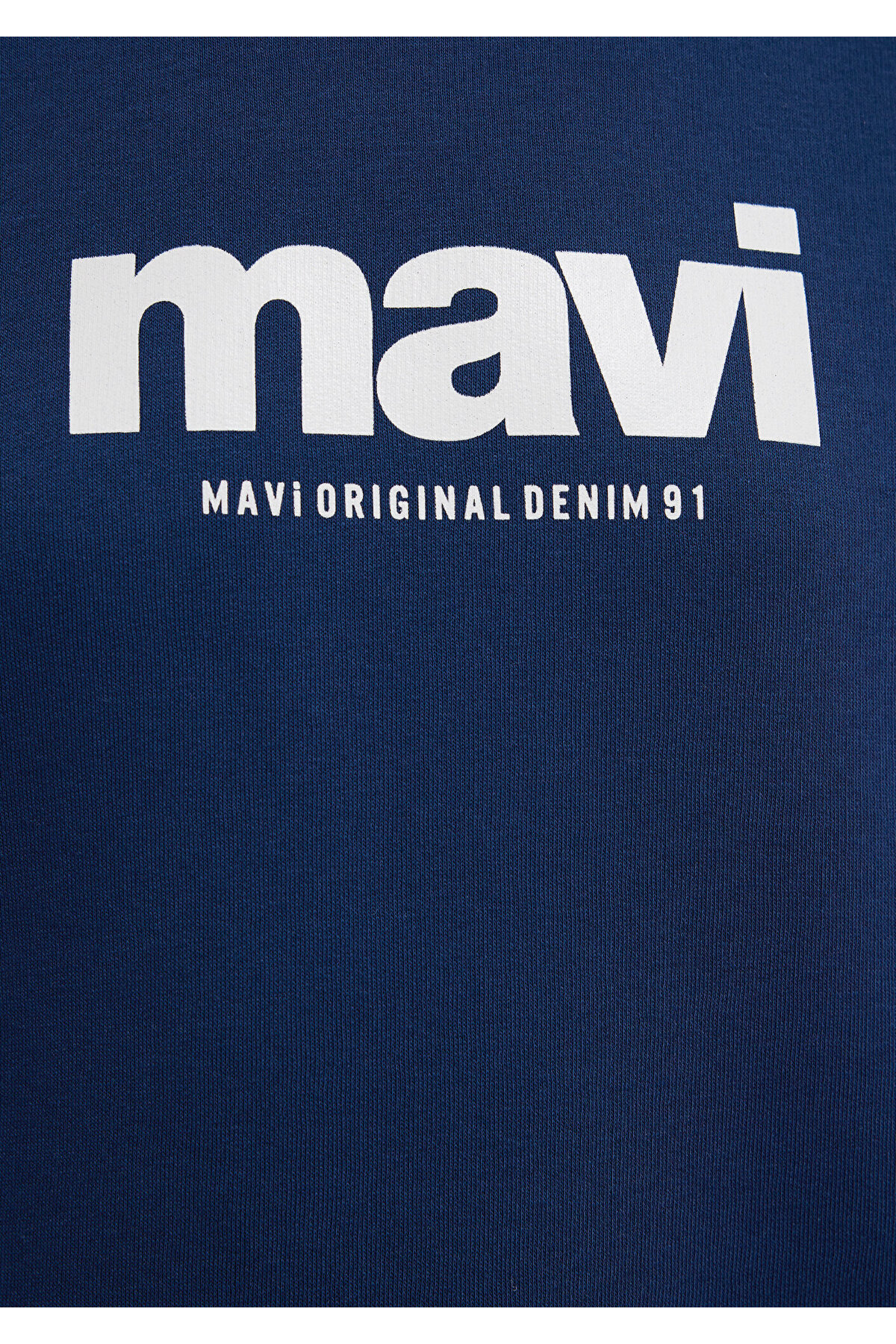 Logo Baskılı Kapüşonlu Lacivert Sweatshirt 168334-70488