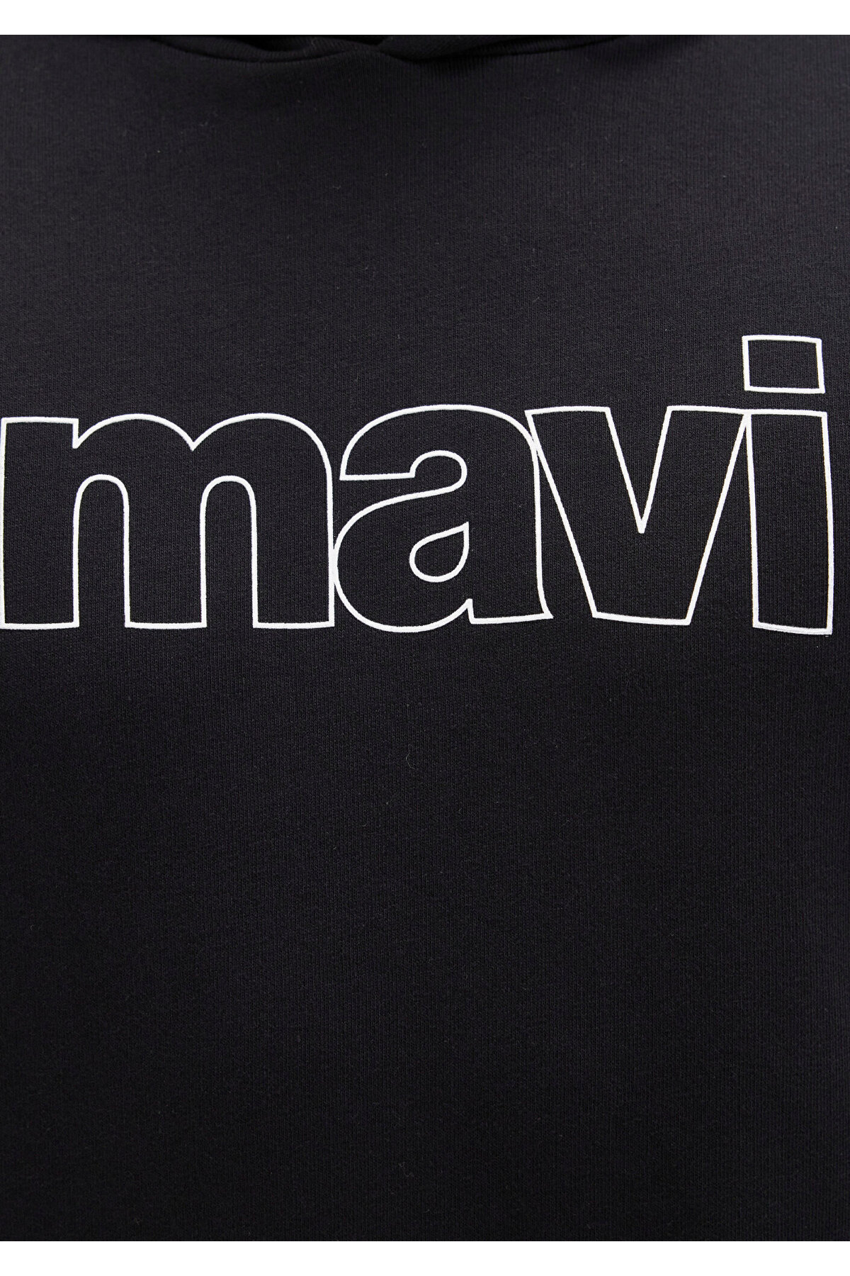 Logo Baskılı Kapüşonlu Siyah Sweatshirt 065606-900
