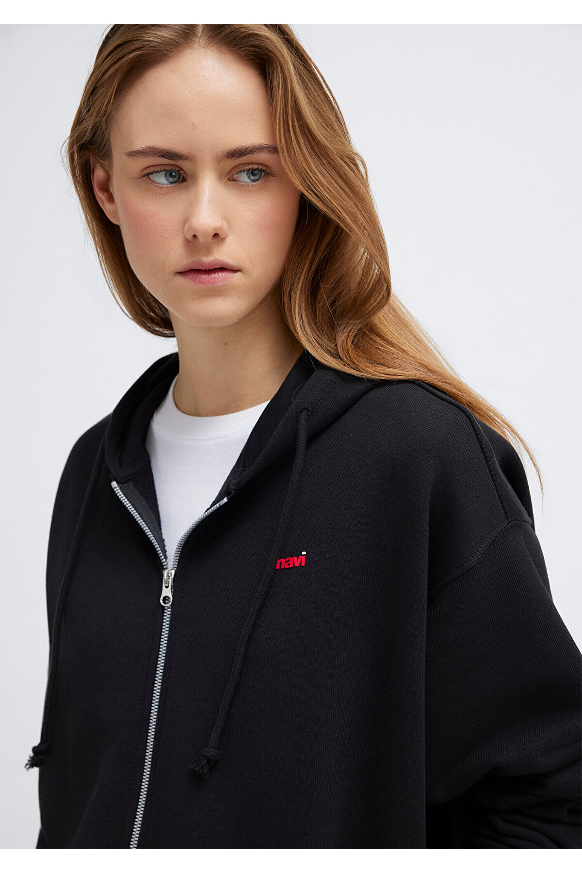 Logo Baskılı Kapüşonlu Siyah Sweatshirt 1S10531-900