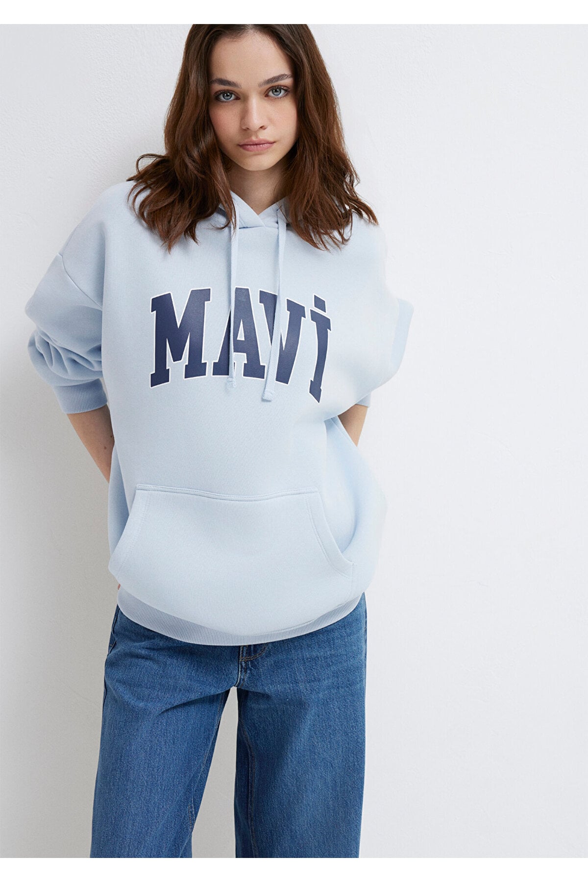 Logo Baskılı Kapüşonlu Sweatshirt 1600361-70717