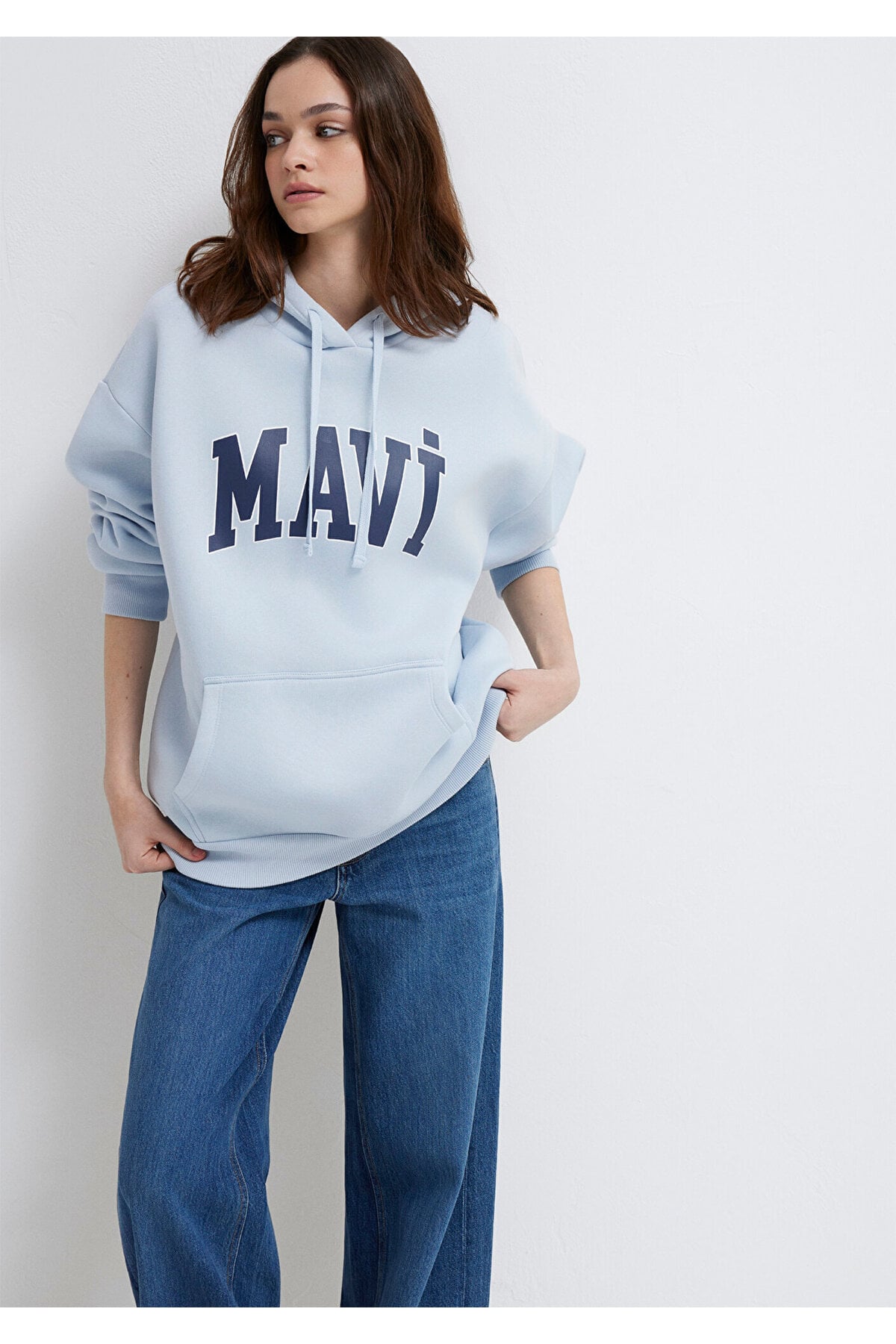 Logo Baskılı Kapüşonlu Sweatshirt 1600361-70717