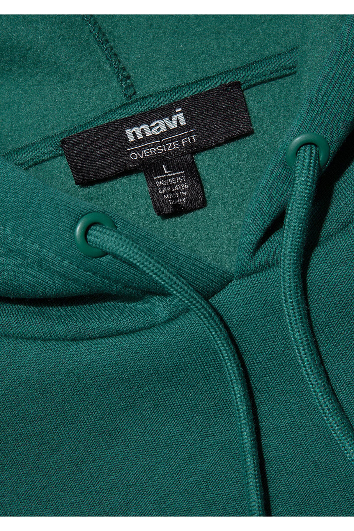 Logo Baskılı Kapüşonlu Yeşil Sweatshirt 067149-71874