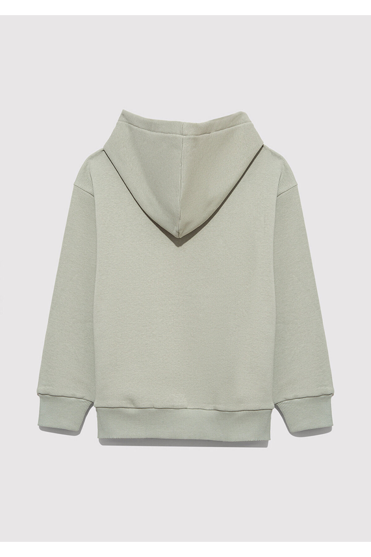 Logo Baskılı Kapüşonlu Yeşil Sweatshirt 6610110-70155