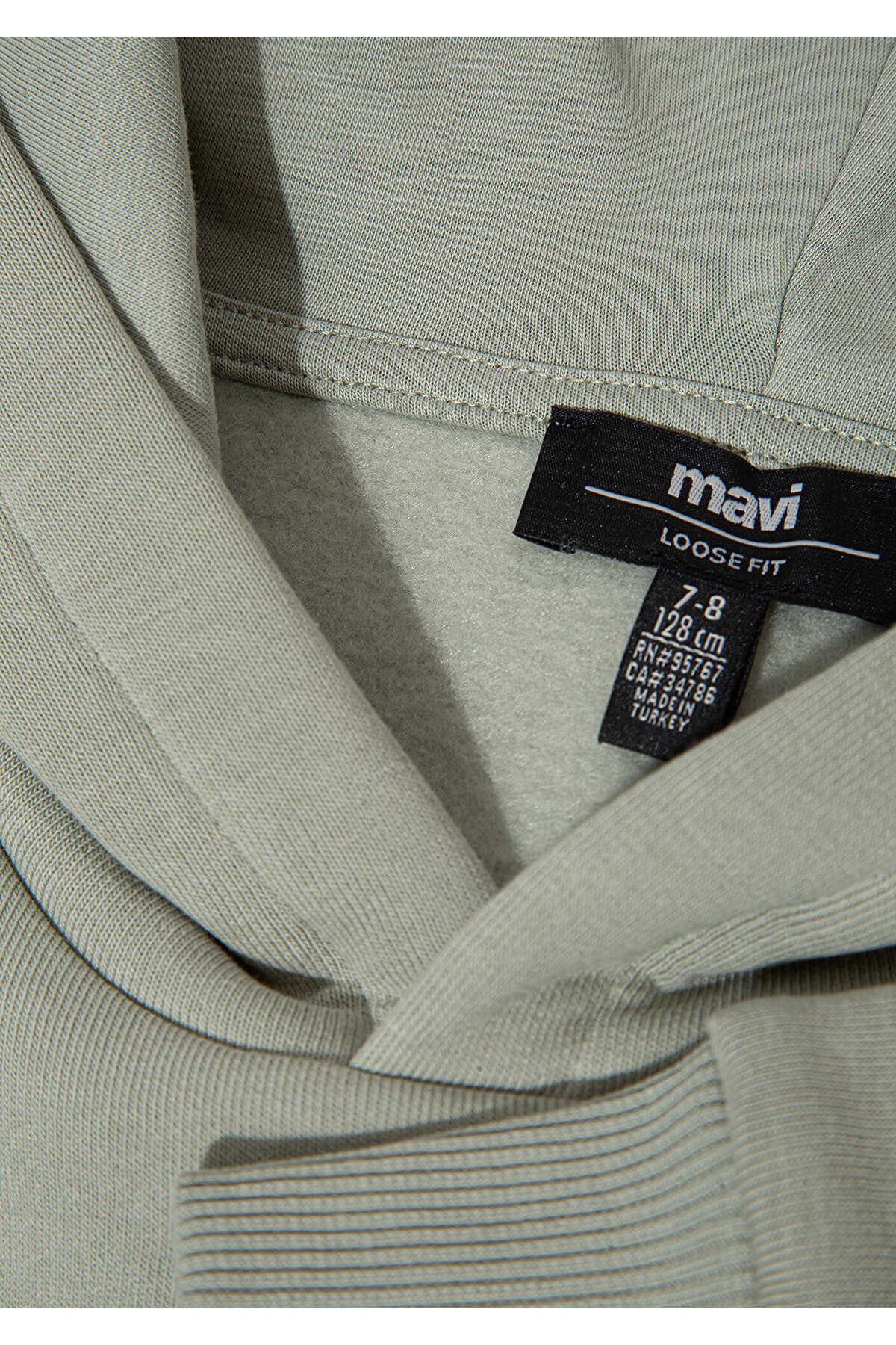 Logo Baskılı Kapüşonlu Yeşil Sweatshirt 6610110-70155