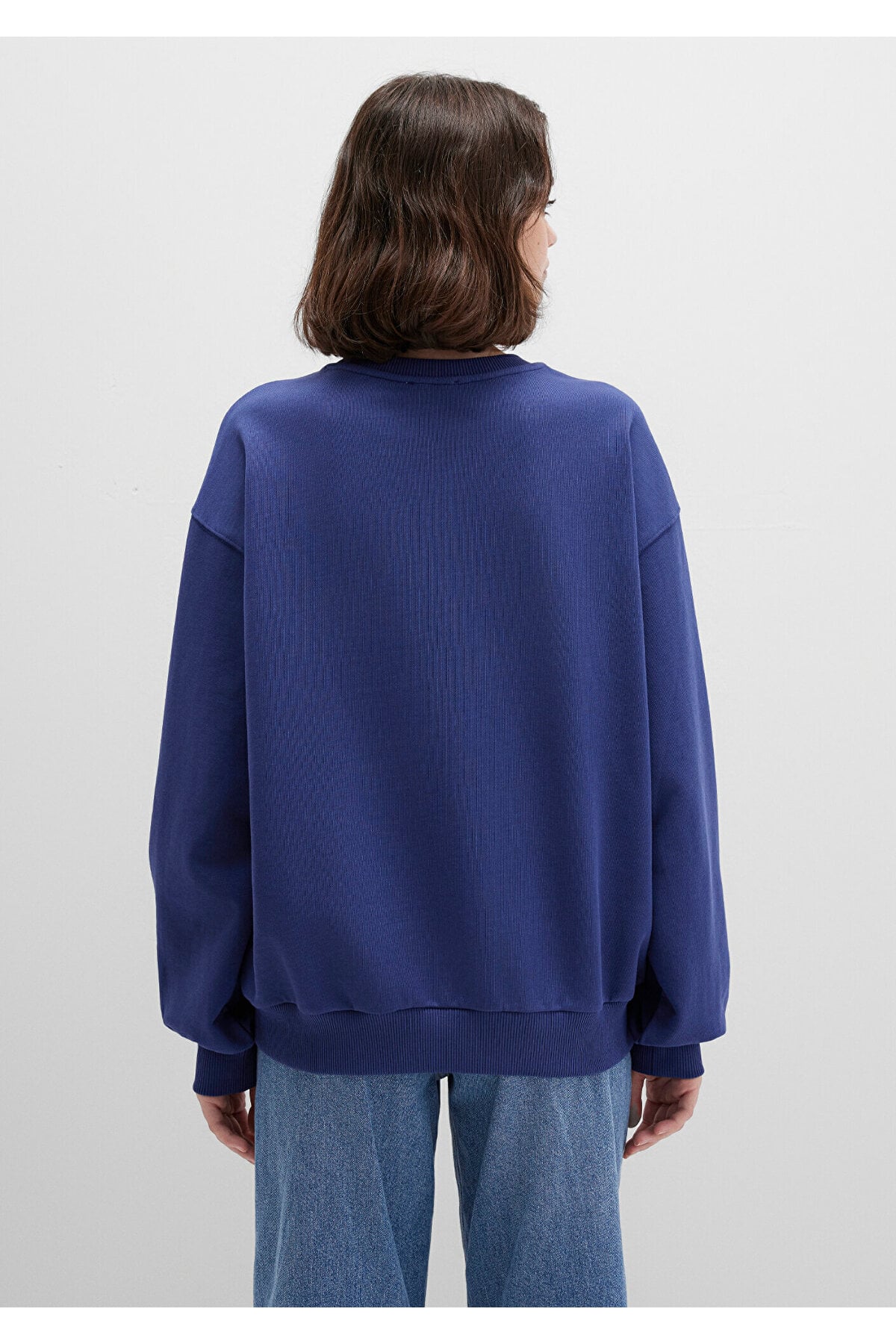 Logo Baskılı Lacivert Sweatshirt 1S10372-70498