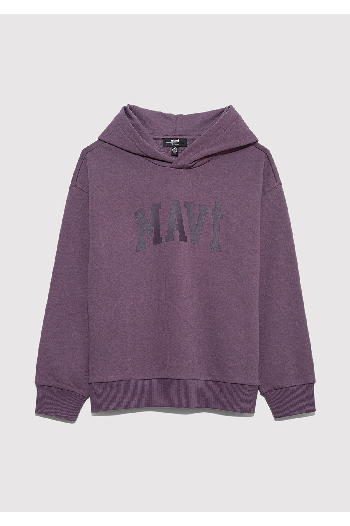 Logo Baskılı Mor Sweatshirt 6S10143-70656