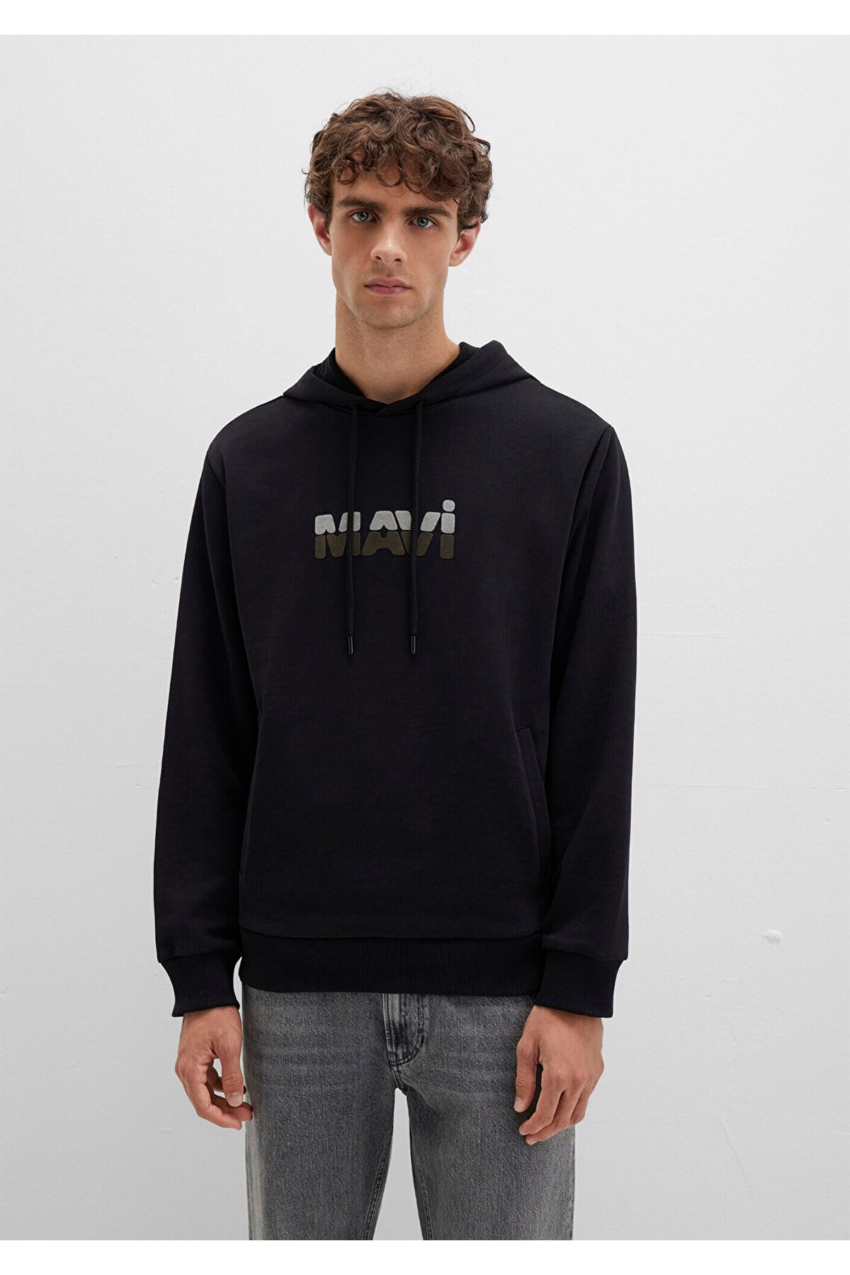 Logo Baskılı Siyah Sweatshirt 0S10395-900