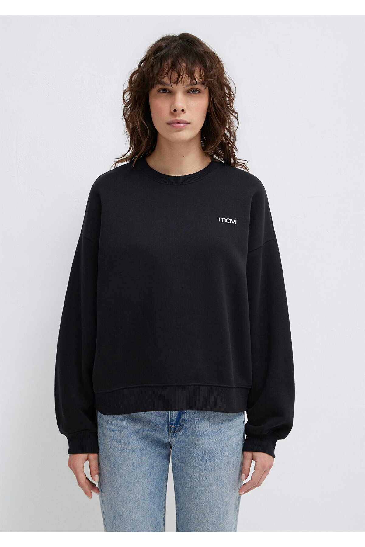 Logo Baskılı Siyah Sweatshirt 1S10490-900