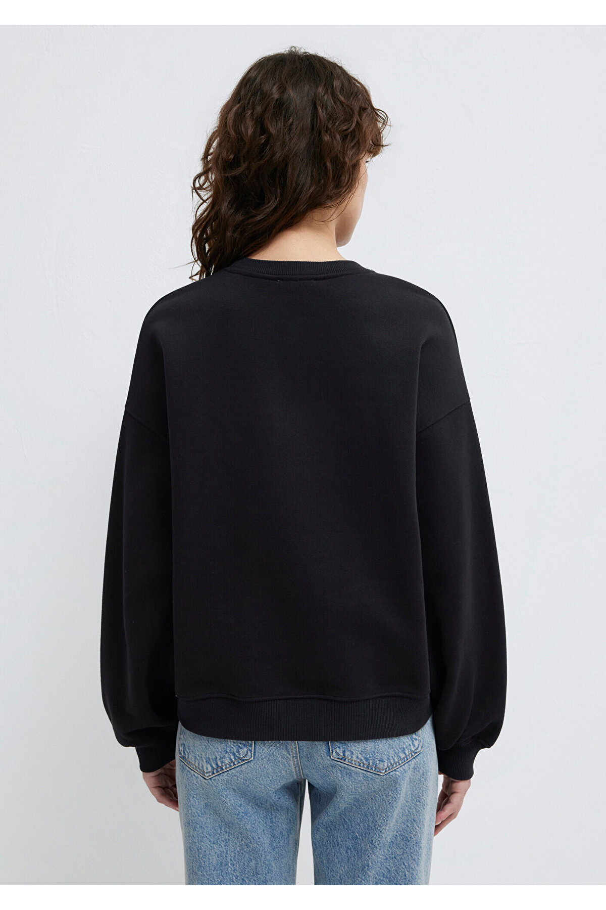 Logo Baskılı Siyah Sweatshirt 1S10490-900