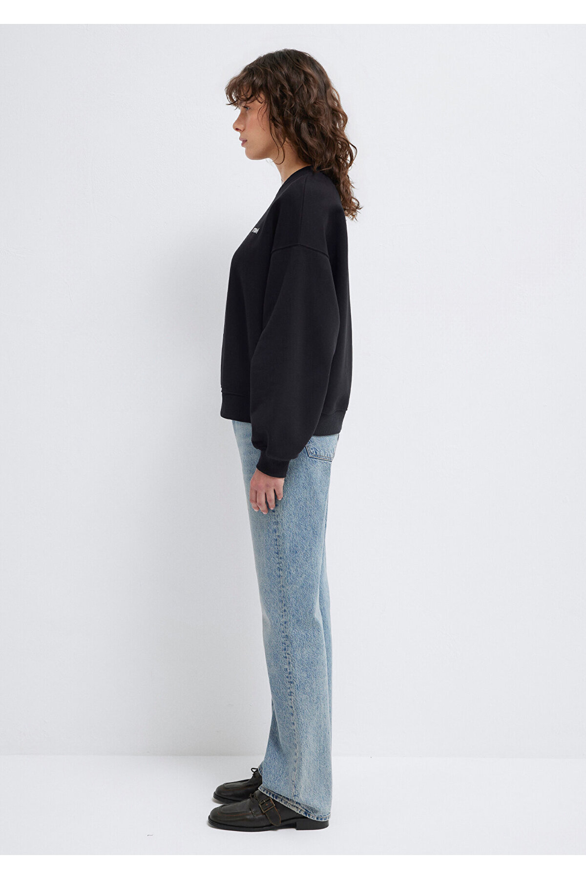 Logo Baskılı Siyah Sweatshirt 1S10490-900