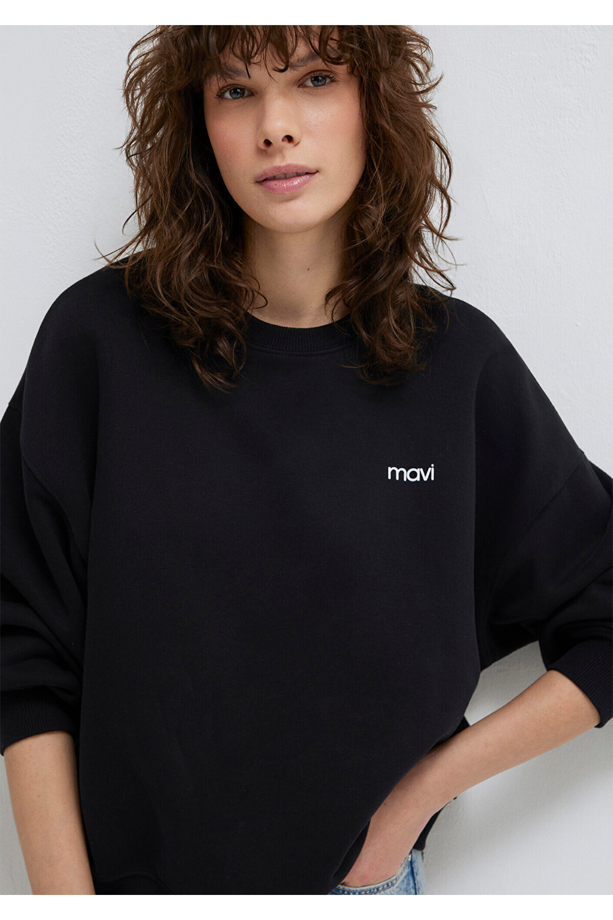 Logo Baskılı Siyah Sweatshirt 1S10490-900