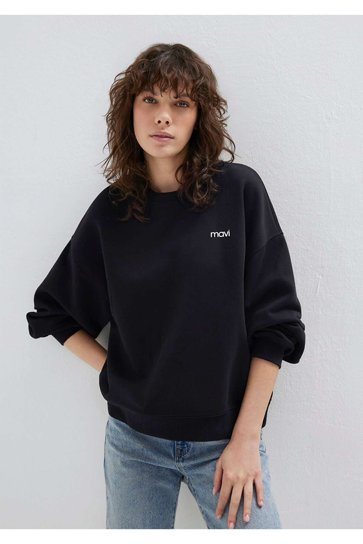 Logo Baskılı Siyah Sweatshirt 1S10490-900